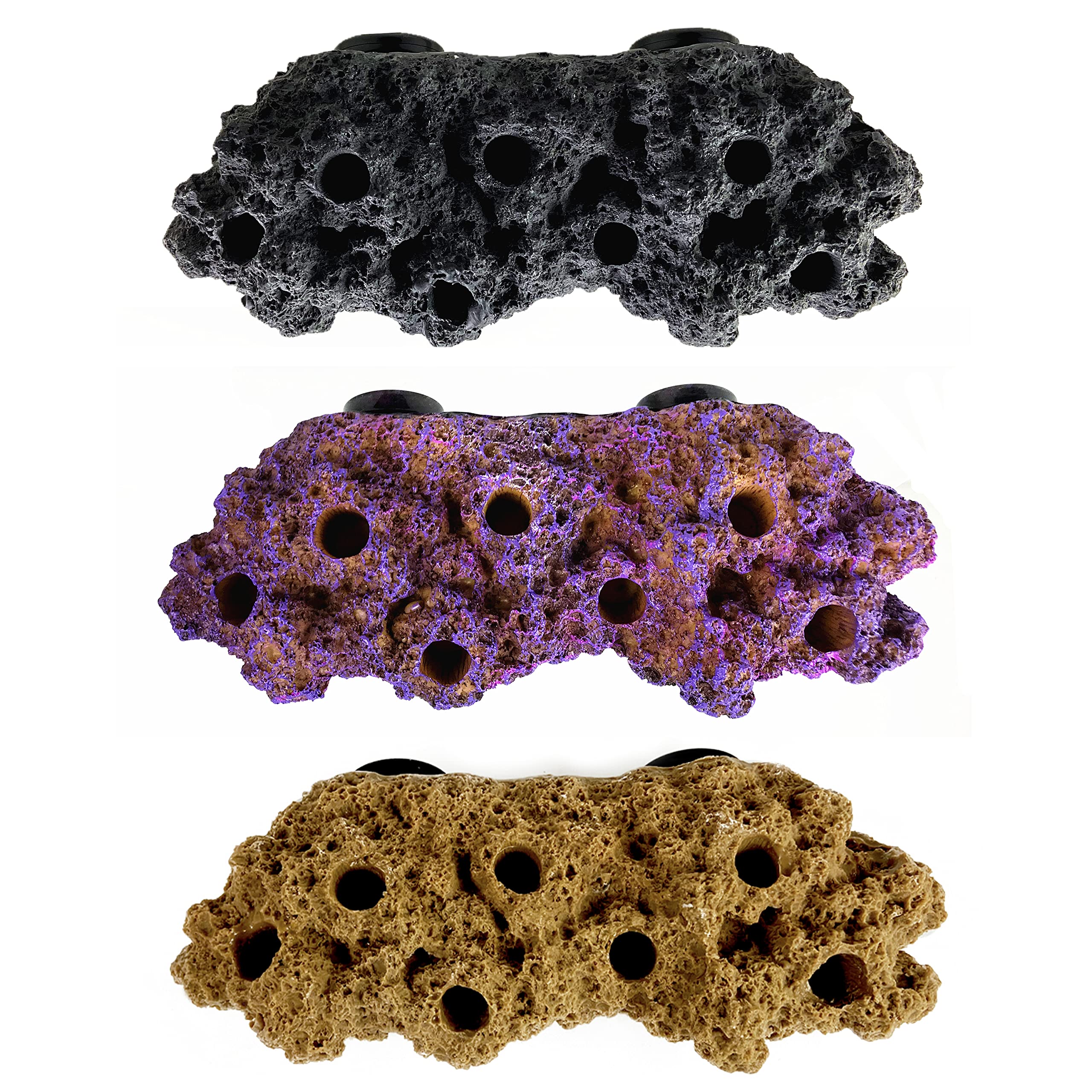 Magnetic Reef Coral Frag Rack Floating Rock Strong Magnets Strong N52 Magnets For 1/2'' Glass (Coralline Purple)