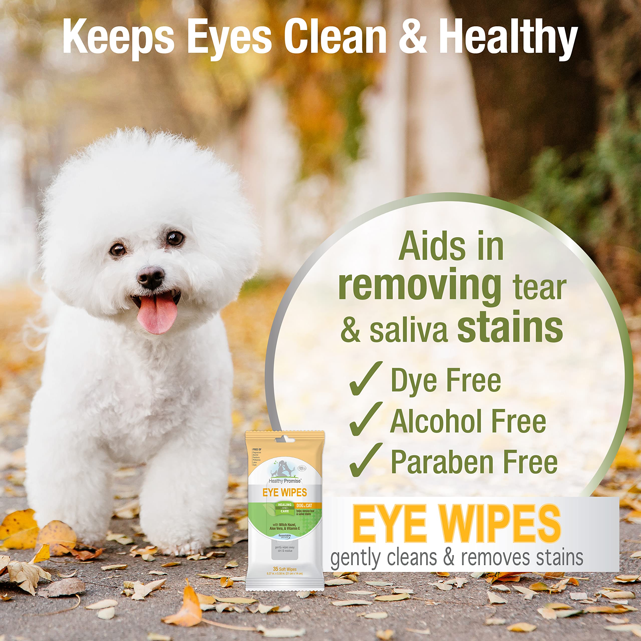 FP 30CT DOG/CAT EYE WIPES
