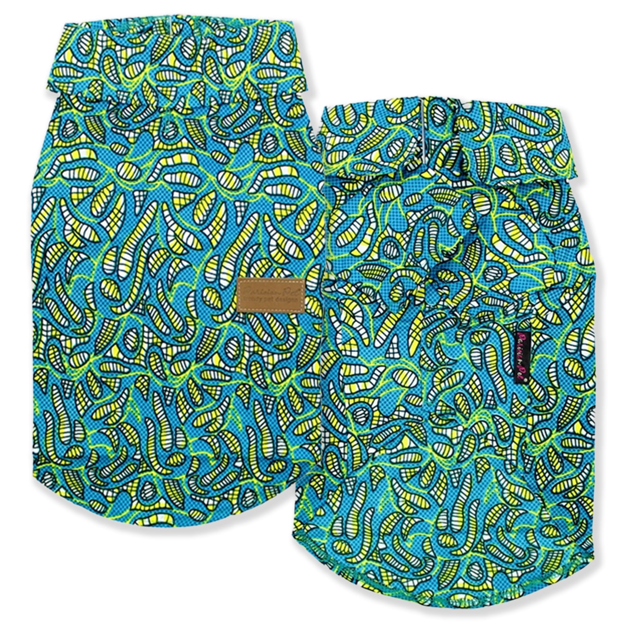 Parisian Pet Shirt - Tribal Camp Beach Outfit - 100% Cotton Summer Clothes - Stylish Dog Costume - Breathable And Cool Pet Cloth