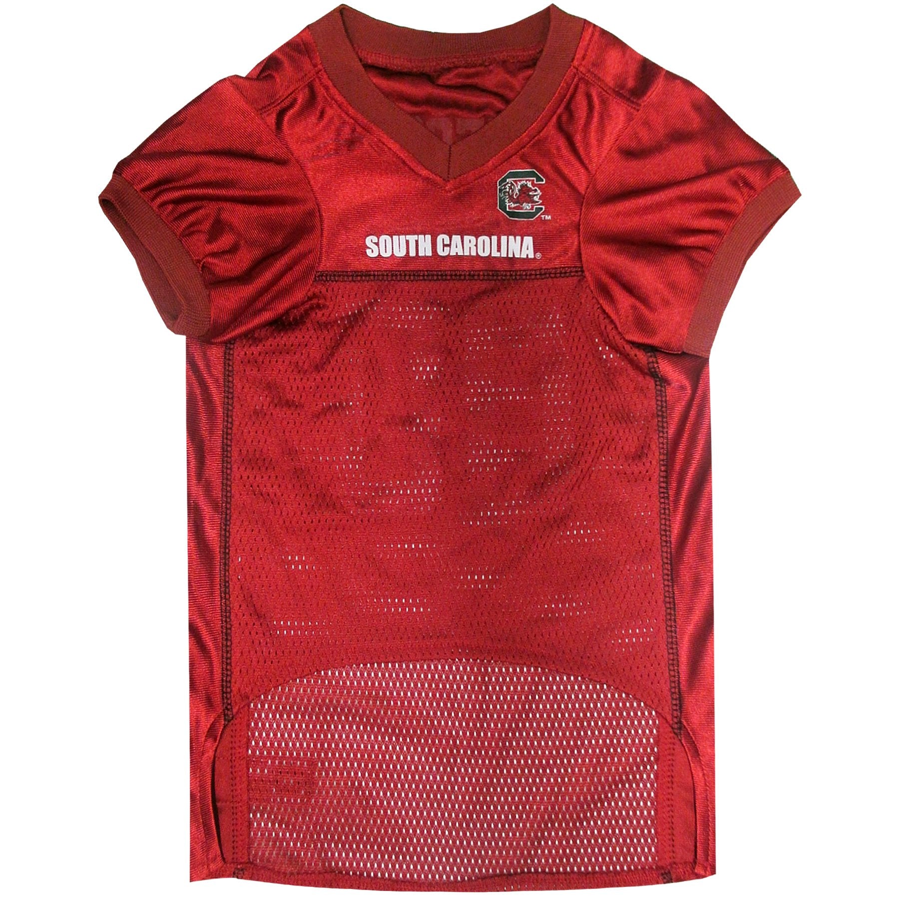 Pets First NCAA College South Carolina Gamecocks Mesh Jersey for DOGS & CATS, Medium. Licensed Dog Jersey with your Favorite Foo