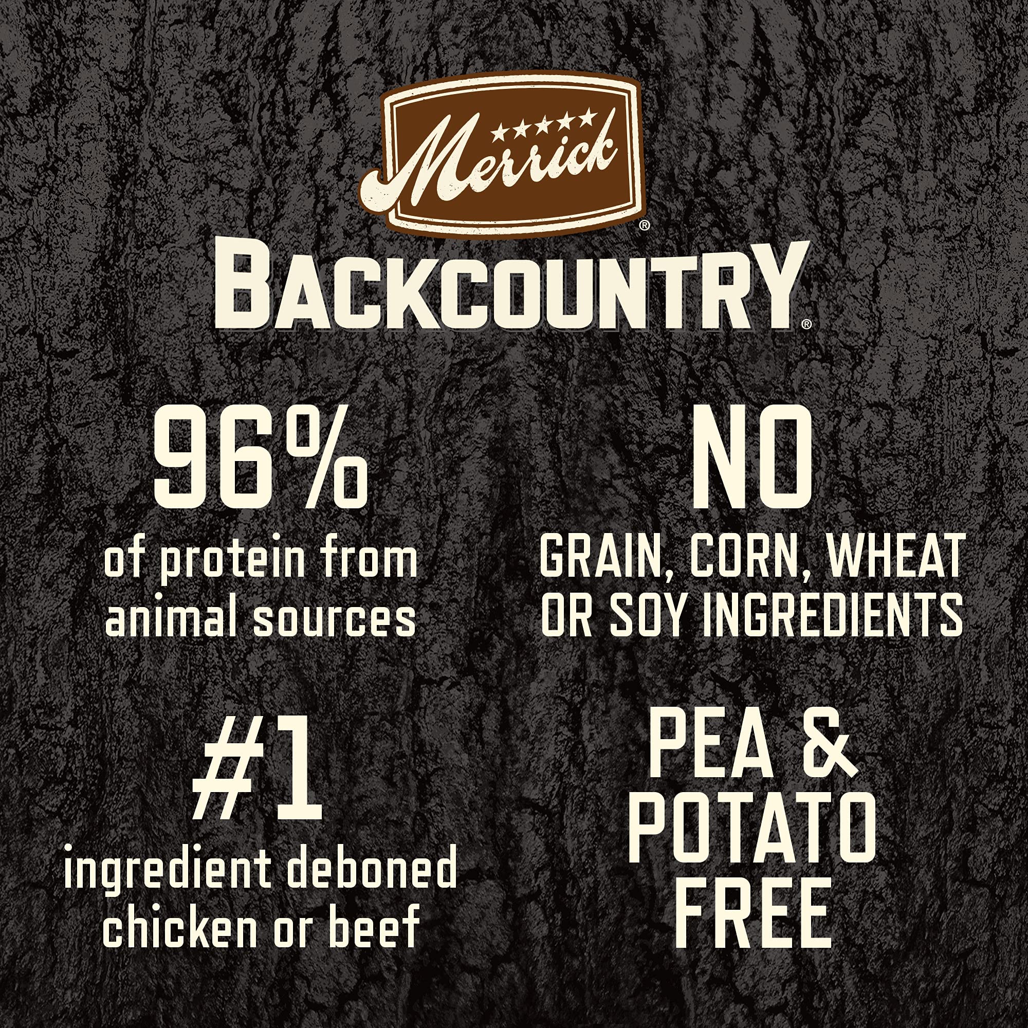 Merrick Backcountry Grain Free Premium Canned Dog Food, Variety Pack, Real Beef and Chicken Dinner Recipes - (Pack of 12) 9.5 lb