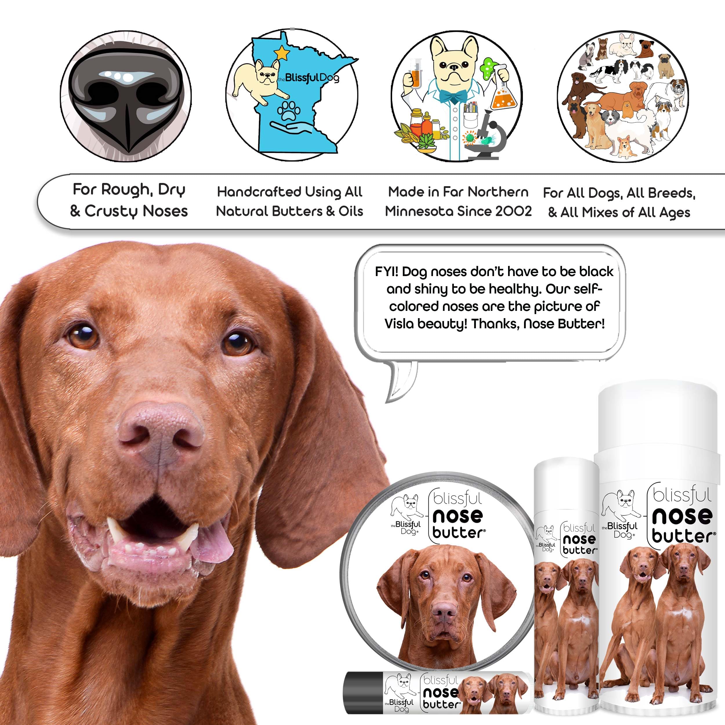 The Blissful Dog Vizsla Unscented Nose Butter, 16oz