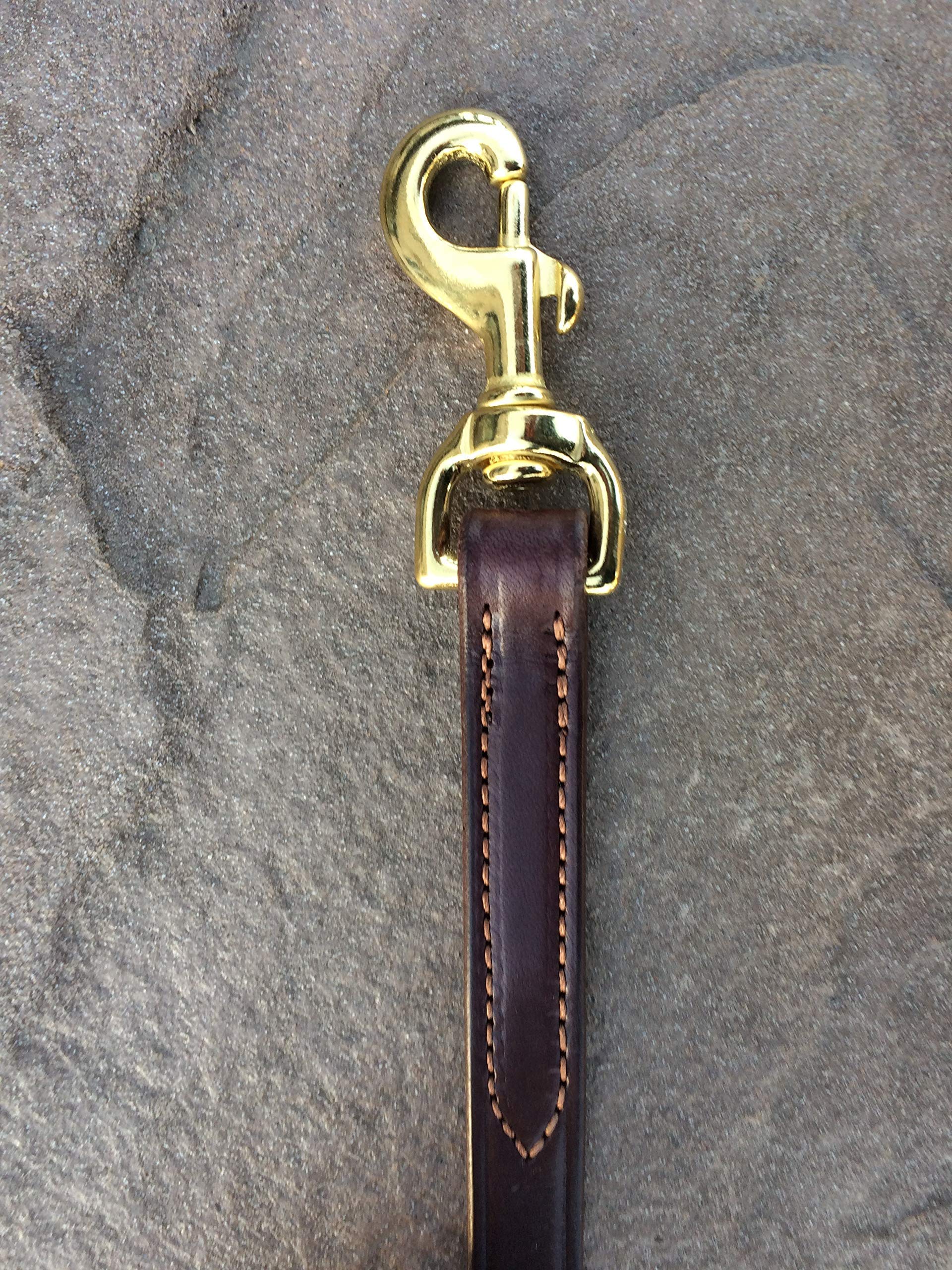 Handmade Heavy Duty Leather Dog Leash, Dog Training Lead For Walking Or Running, Leather Leash For Medium, Large, Big Dogs, Soft
