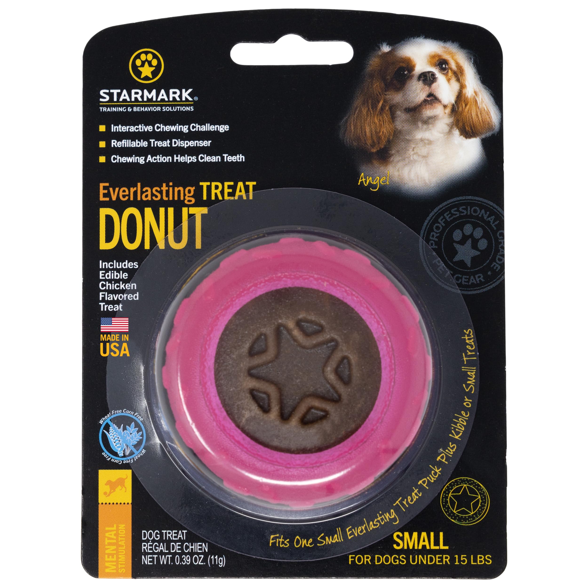 Starmark Everlasting Treat Donut Toy for Small Dogs