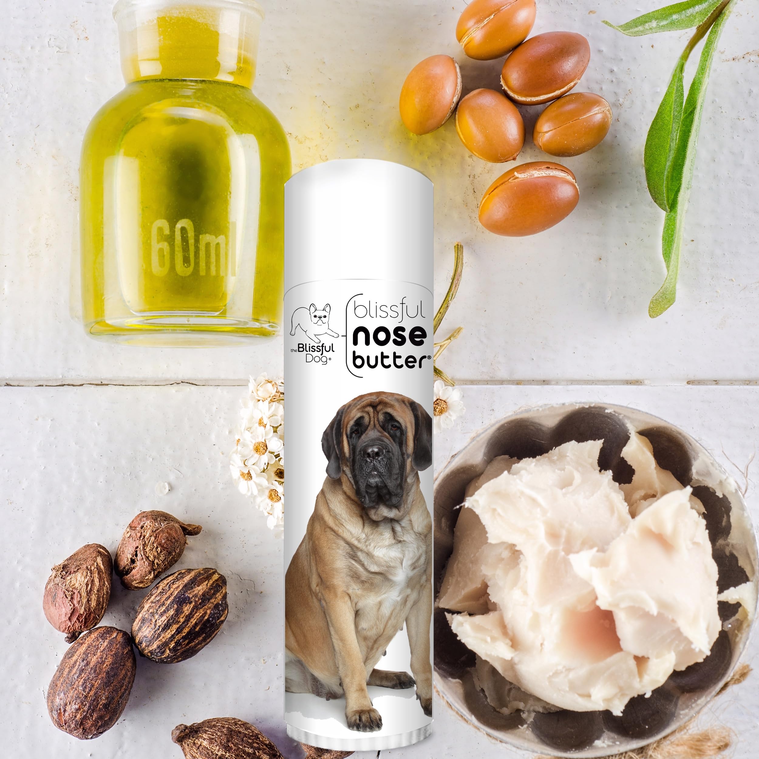 The Blissful Dog Mastiff Unscented Nose Butter - Dog Nose Butter, 0.50 Ounce