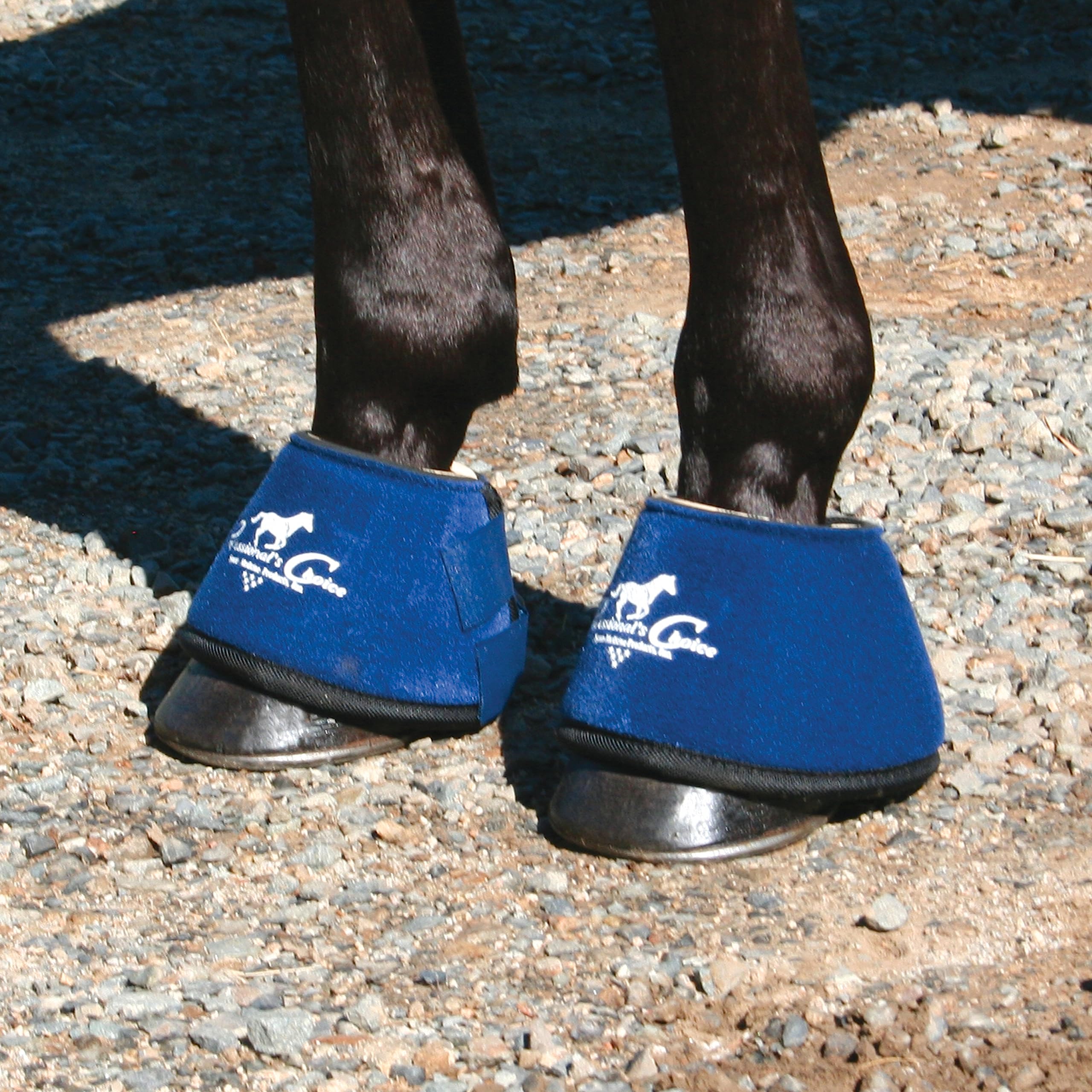 Professional'S Choice Quick-Wrap Bell Boots | Ultimate In Hoof And Soft Tissue Protection | 360 Degree Wrap | Medium Royal Blue