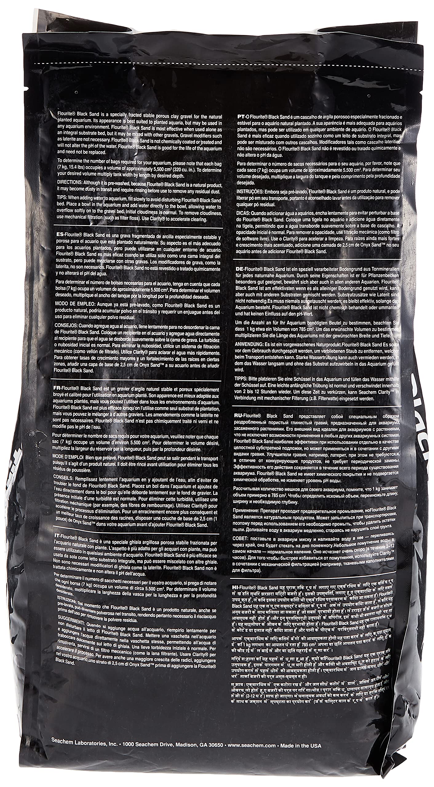 Flourite Black Sand, 15.4 Pound (Pack Of 1)