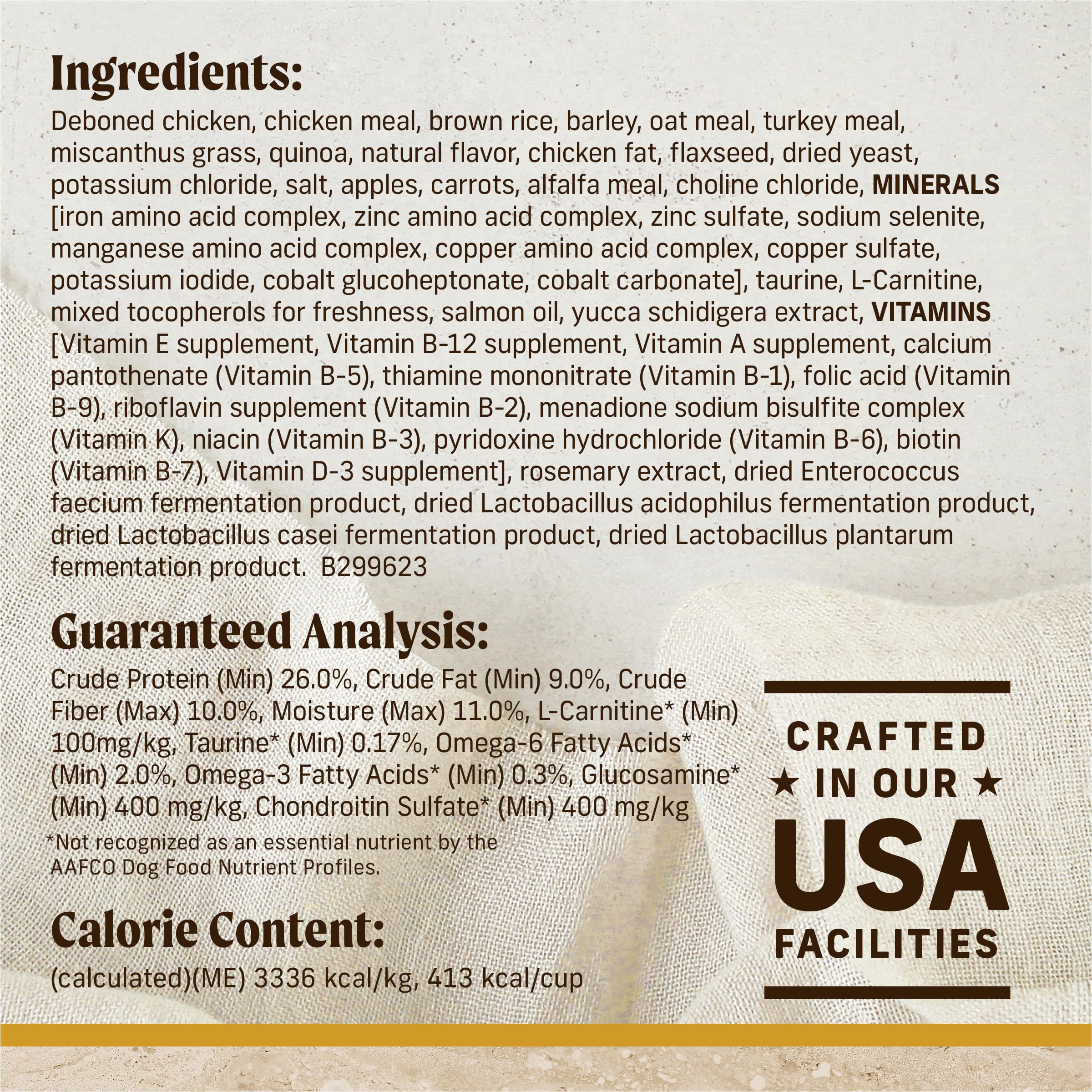 Merrick Healthy Grains Premium Adult Dry Dog Food, Wholesome And Natural Kibble With Chicken And Brown Rice - 12.0 lb. Bag