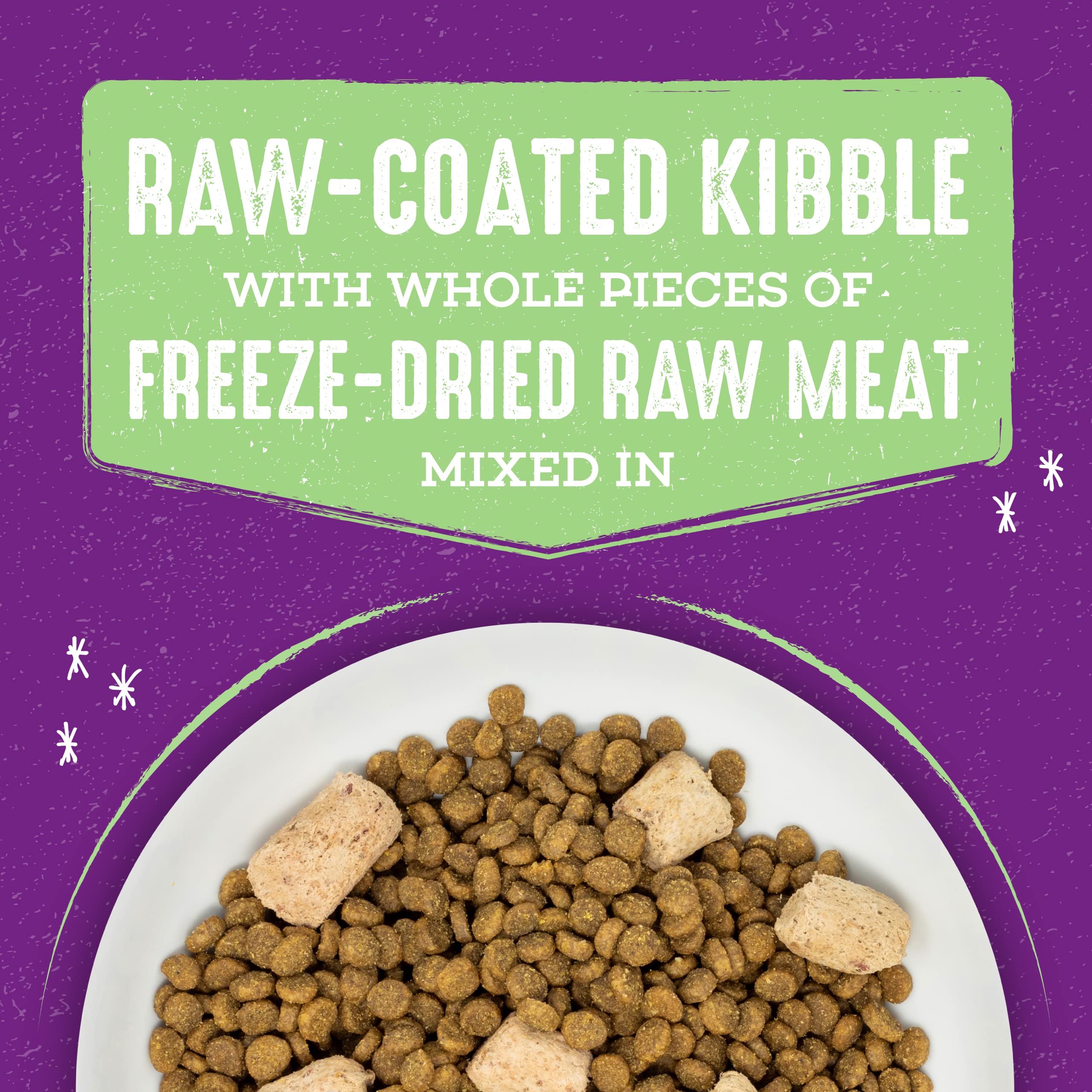 Stella & Chewys Raw Blend Premium Kibble Cat Food - Grain Free, Protein Rich Meals - Cage-Free Poultry Recipe - 2.5 lb. Bag
