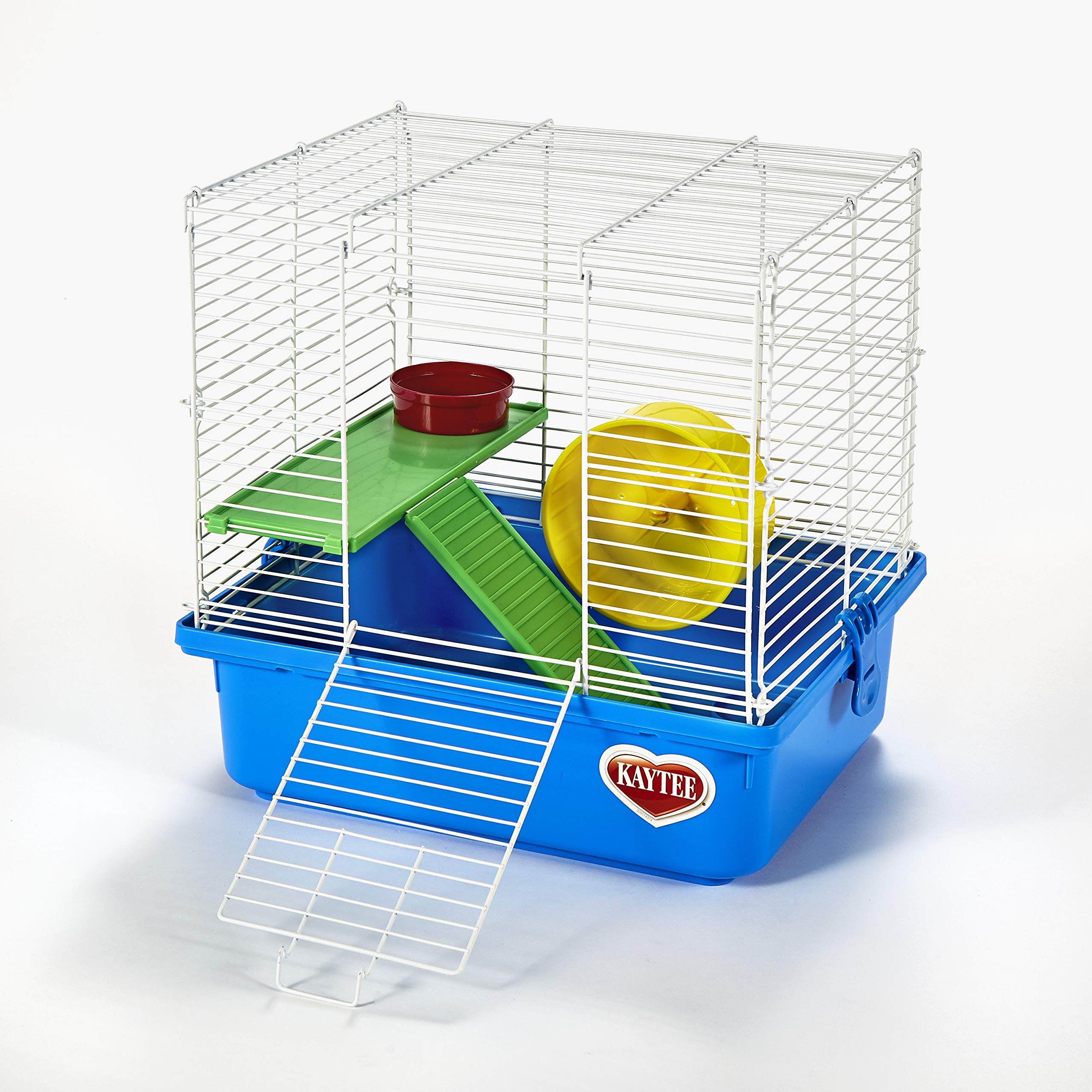 Kaytee Complete Hamster Kit - Blue Plastic Cage, 13.5"L x 11.0"W x 14.5"H, Model 100511105