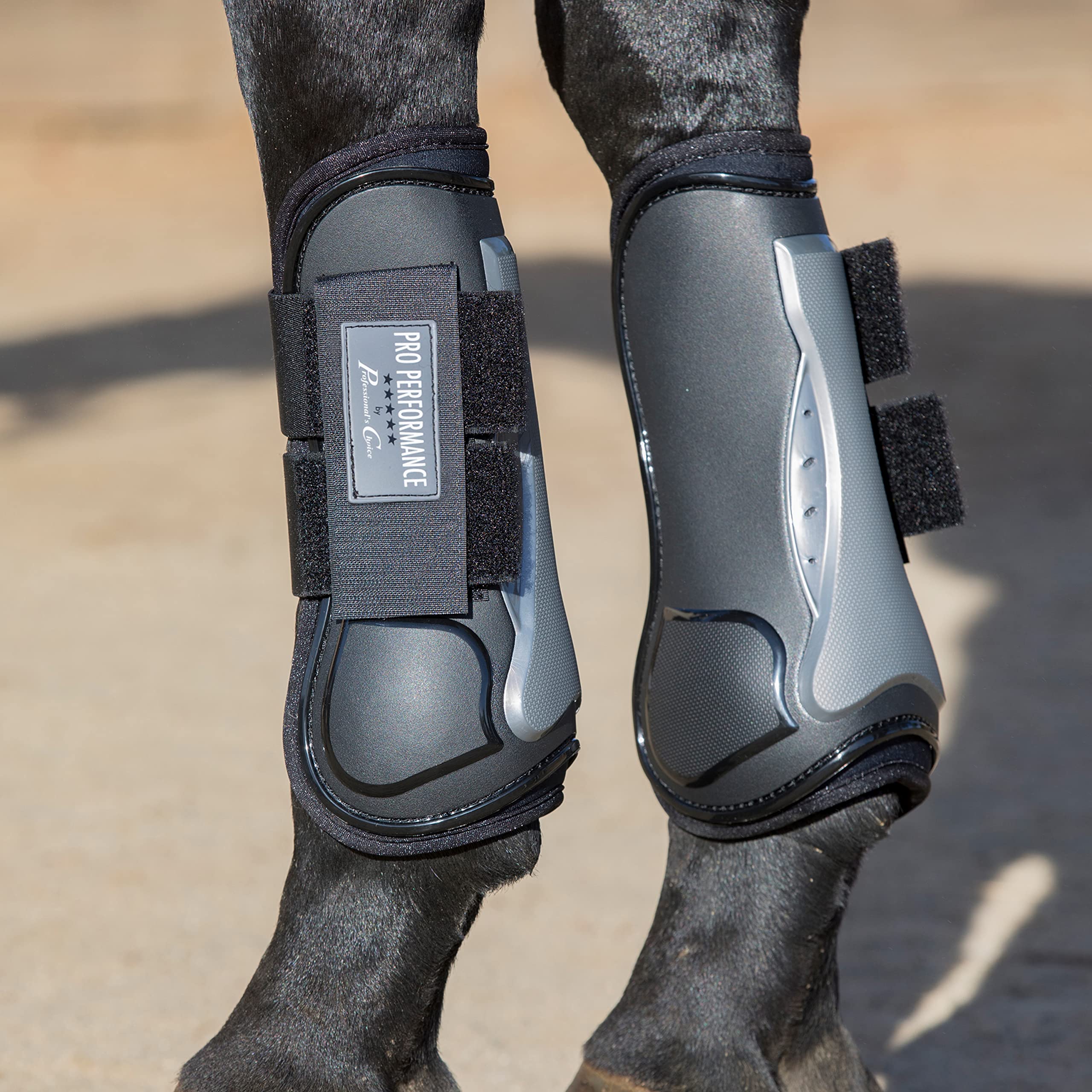 Professional'S Choice Pro Performance Show Jump Boots | Front Pair | Black | Universal Size