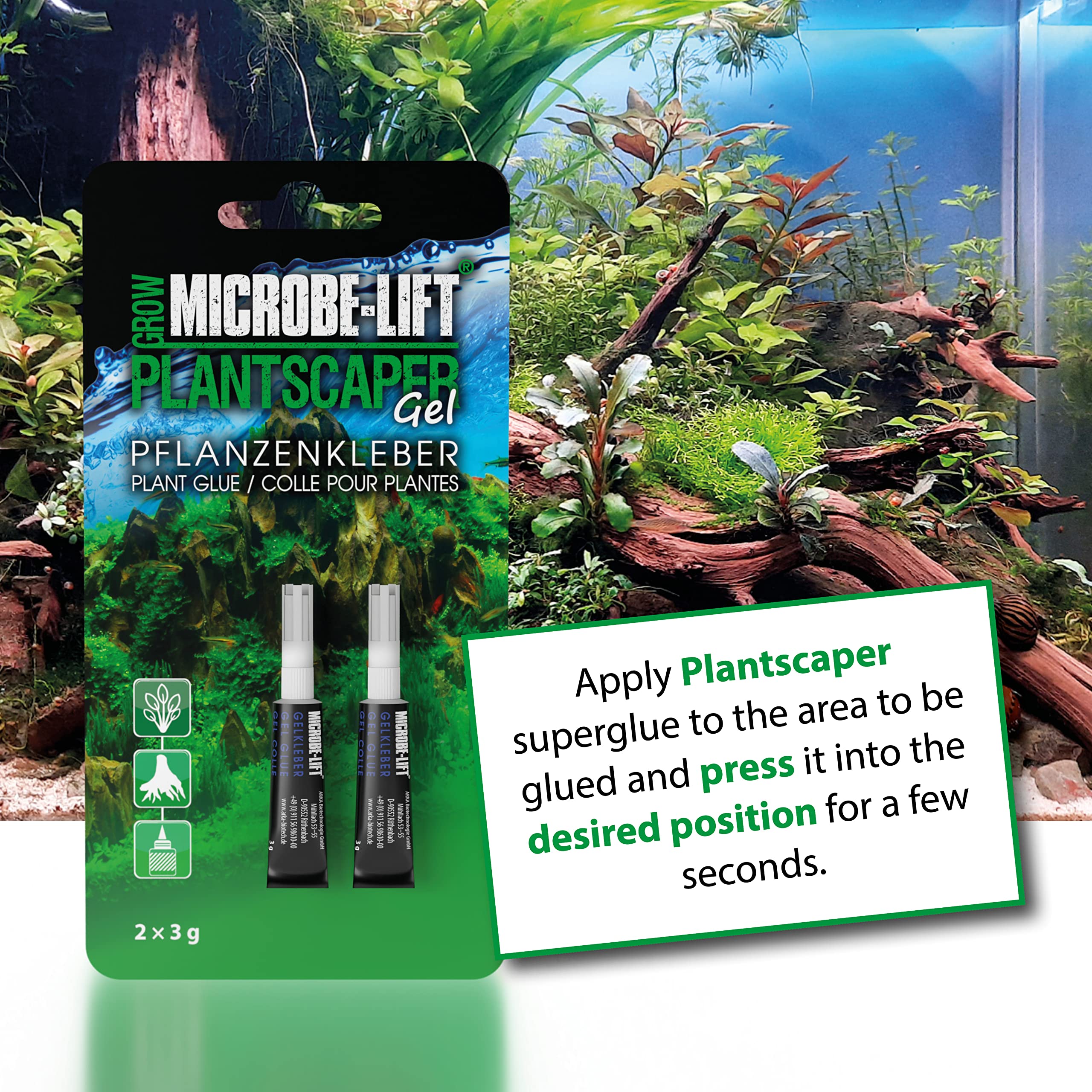 Microbe-Lift Plantscaper - Plant Glue For Moose And Plants 2 X 5 G