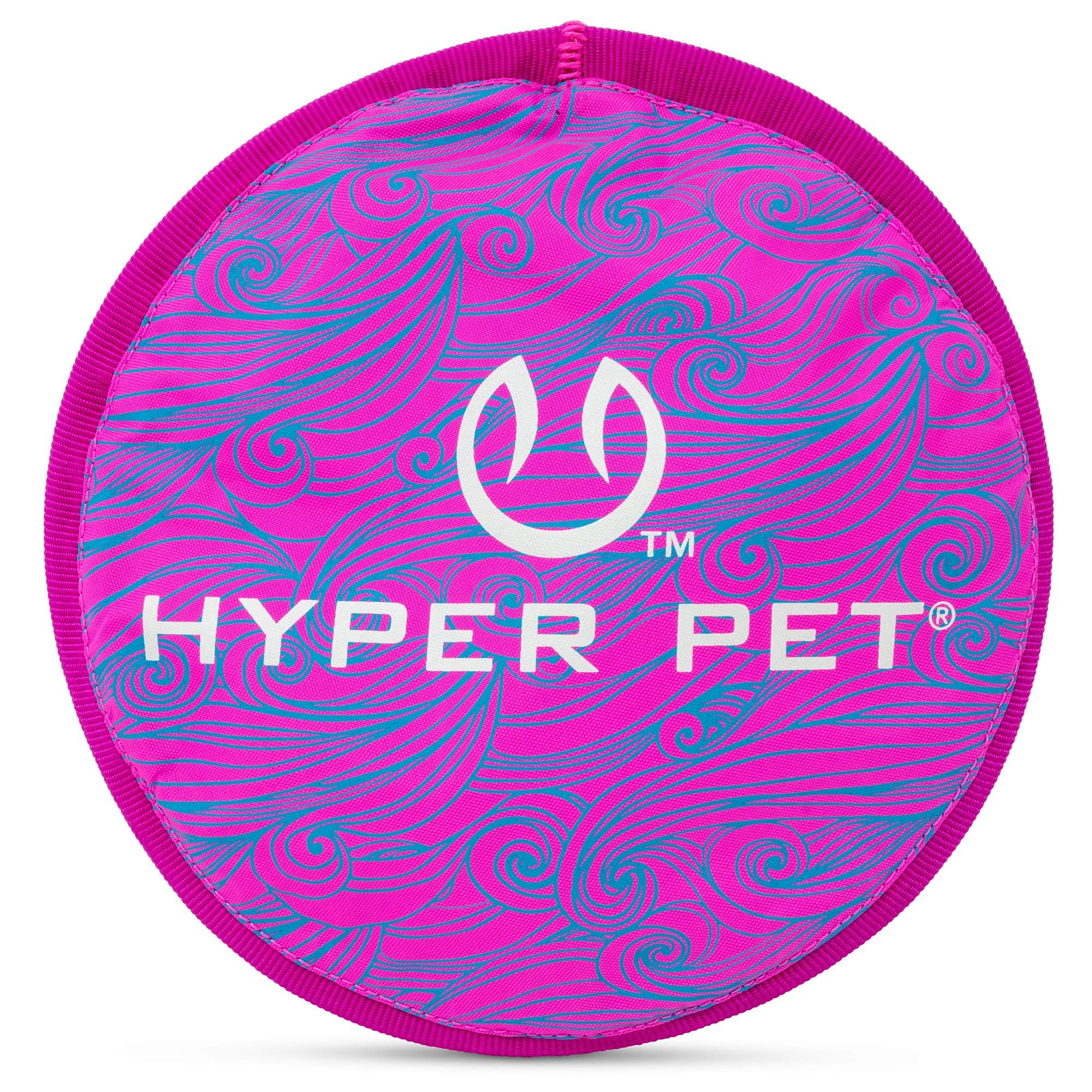 Hyper Pet Flippy Flopper 9 Flying Disc Soft Dog Toy, Floats in Water & Safe on Teeth, Pack of 1, Purple Swirl Design