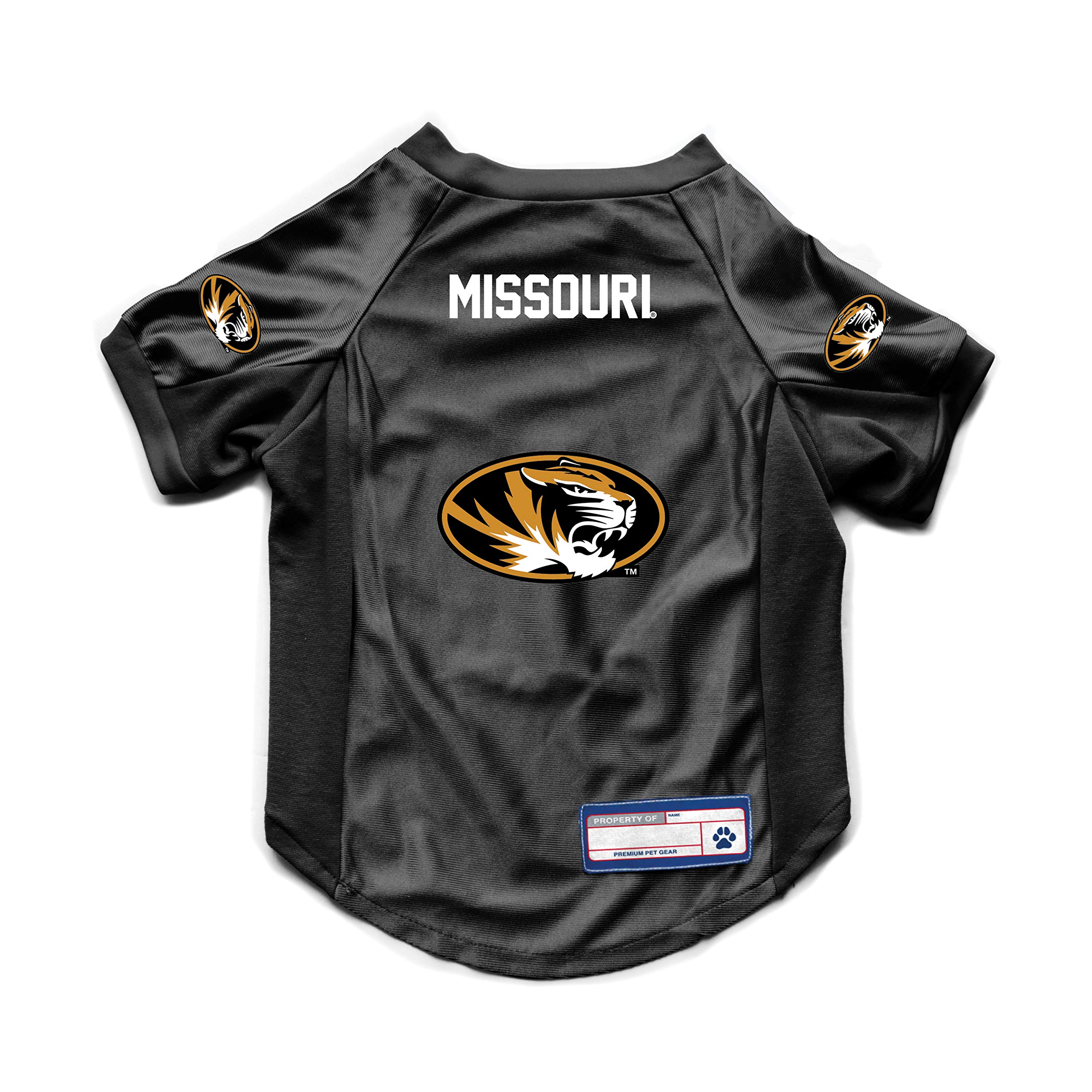 Missouri Tigers Pet Jersey Stretch Size Xs - Special Order