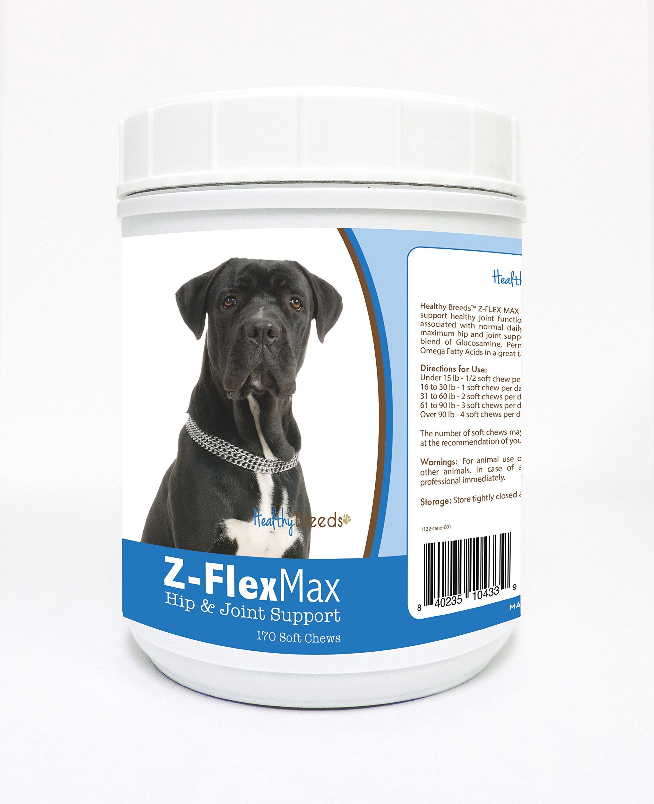 Healthy Breeds Cane Corso Z-Flex Max Hip and Joint Soft Chews 170 Count