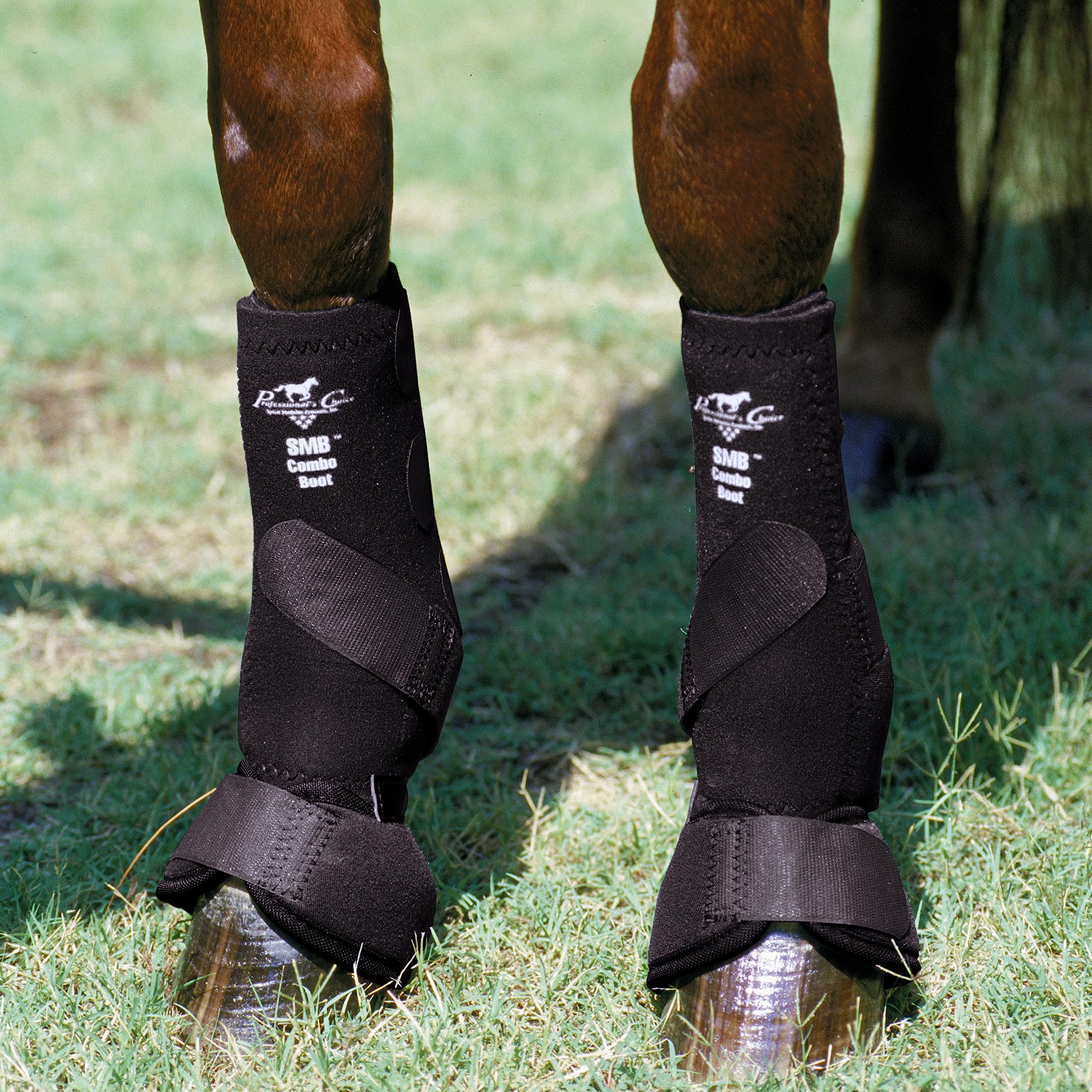 Professionals Choice Equine Smb Combo Front Boot, Pair (Medium, Black)