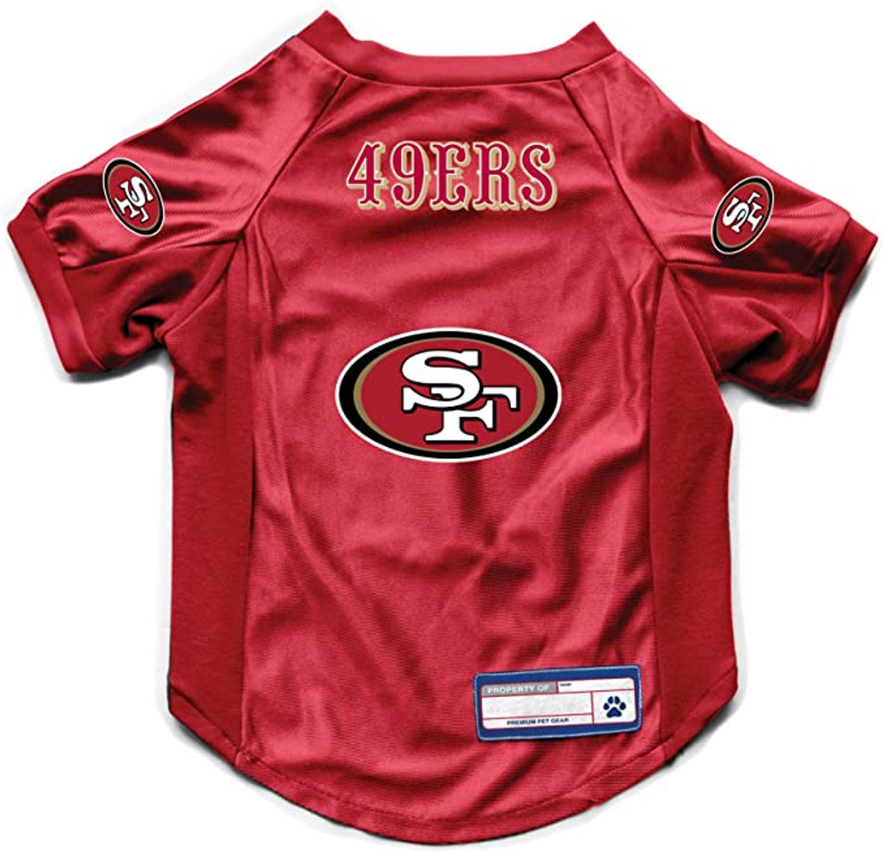 San Francisco 49Ers Pet Jersey Stretch Size Xl
