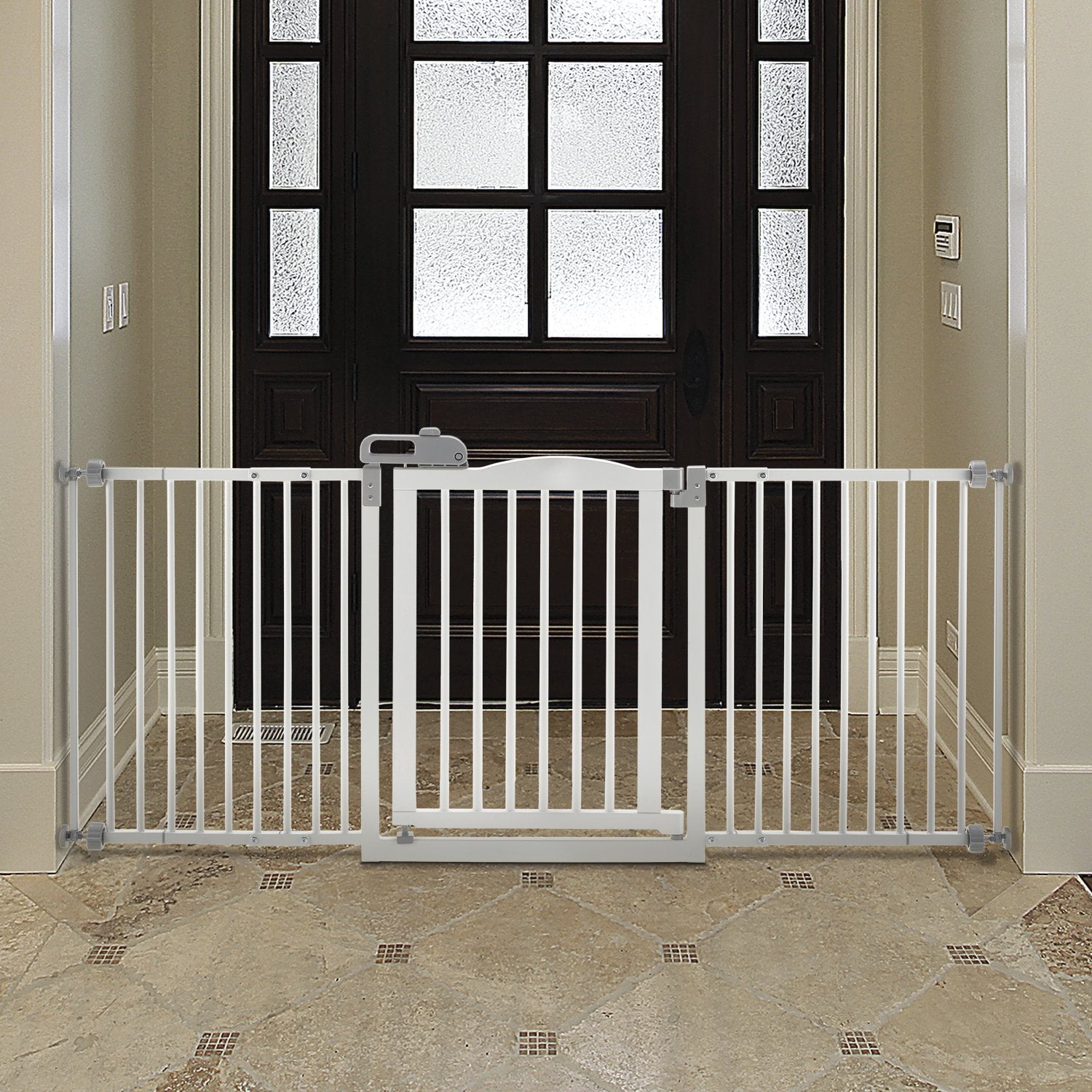 Richell Pet One-Touch Gate II Wide, White