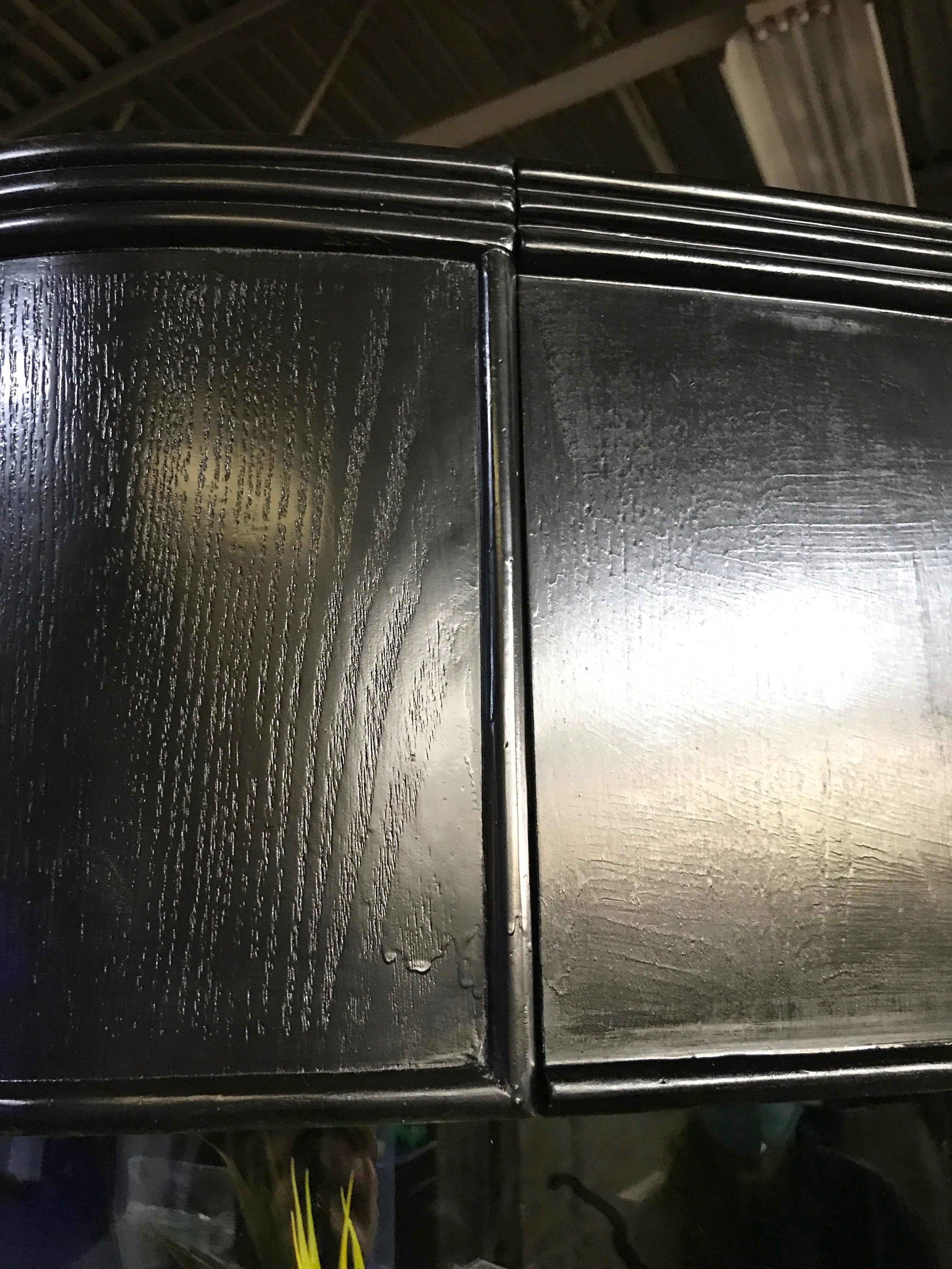 SLEEK 215 Gallon Seamless Glass Bowfront Reef-Ready Aquarium in Black Real Wood Furniture