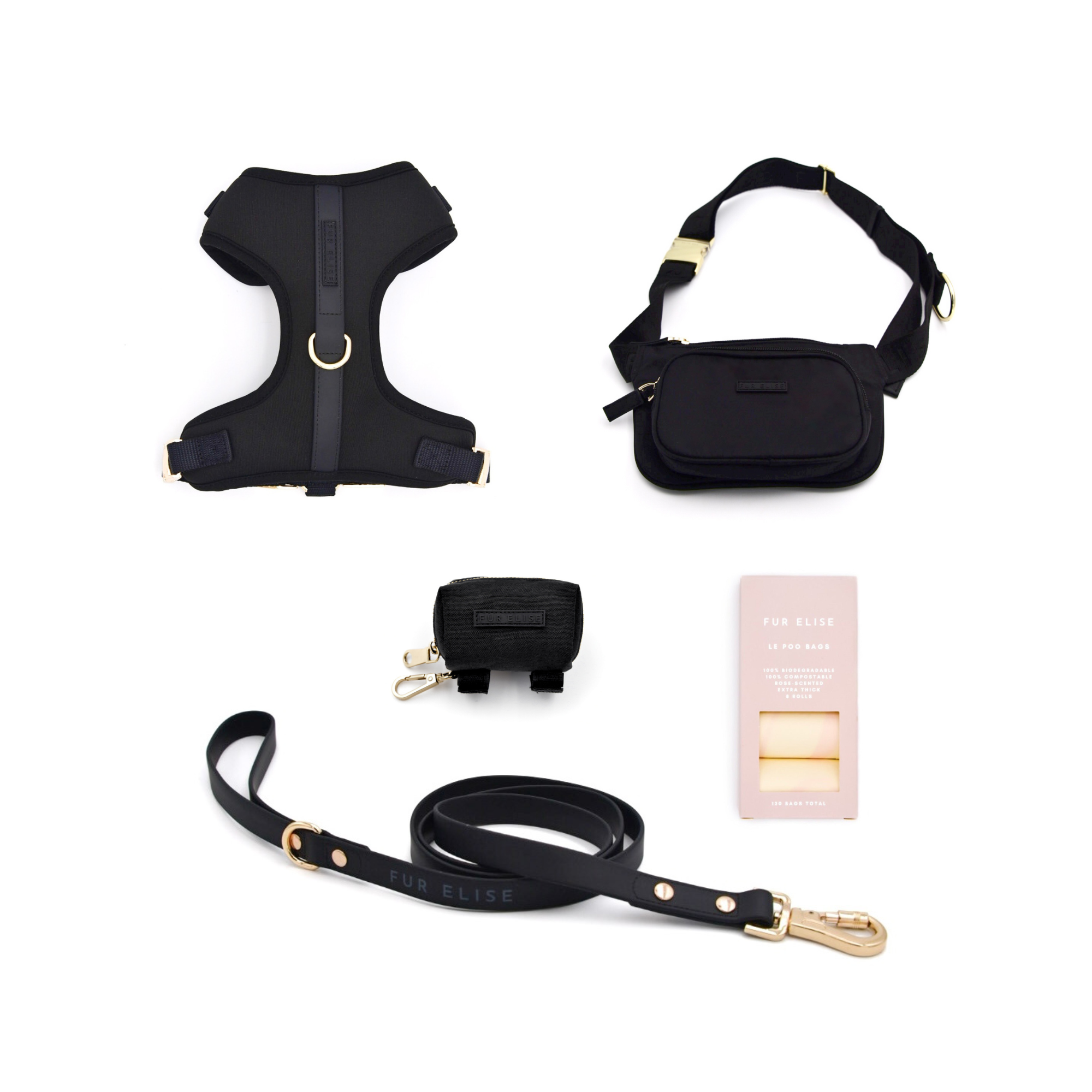 Fur Elise On-the-Go Walk Set - Noir