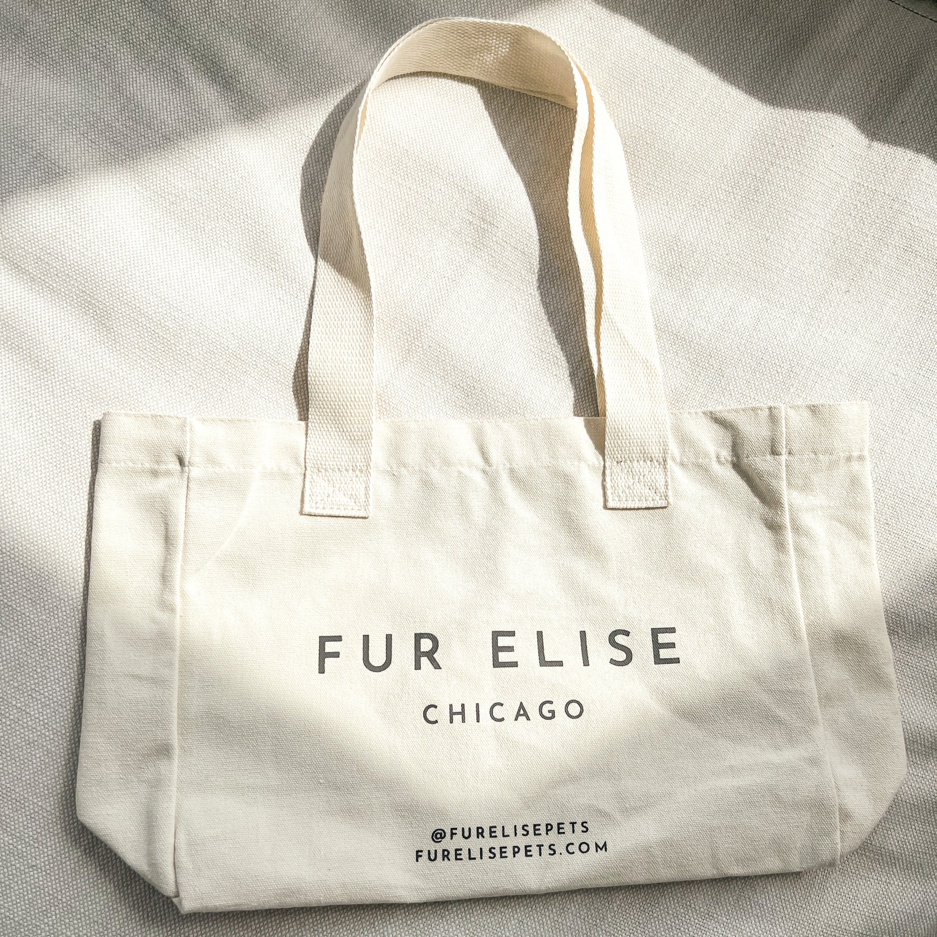 Fur Elise Logo Canvas Tote Bag