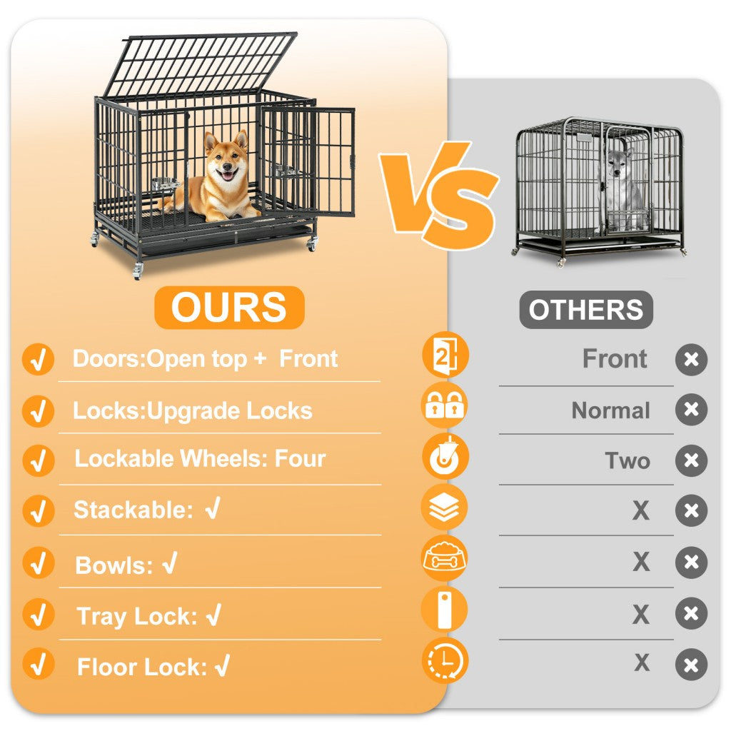 37 Stackable Heavy Duty Dog Crate 371D07