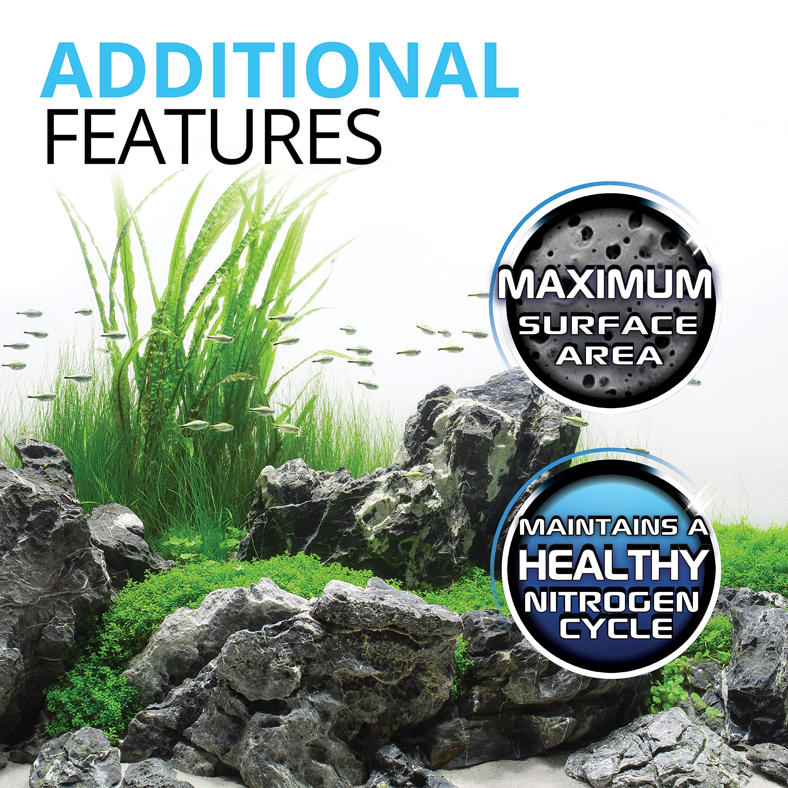 Fluval BioMax Biological Filter Media, 500 g - Aquarium Biological Material Remover