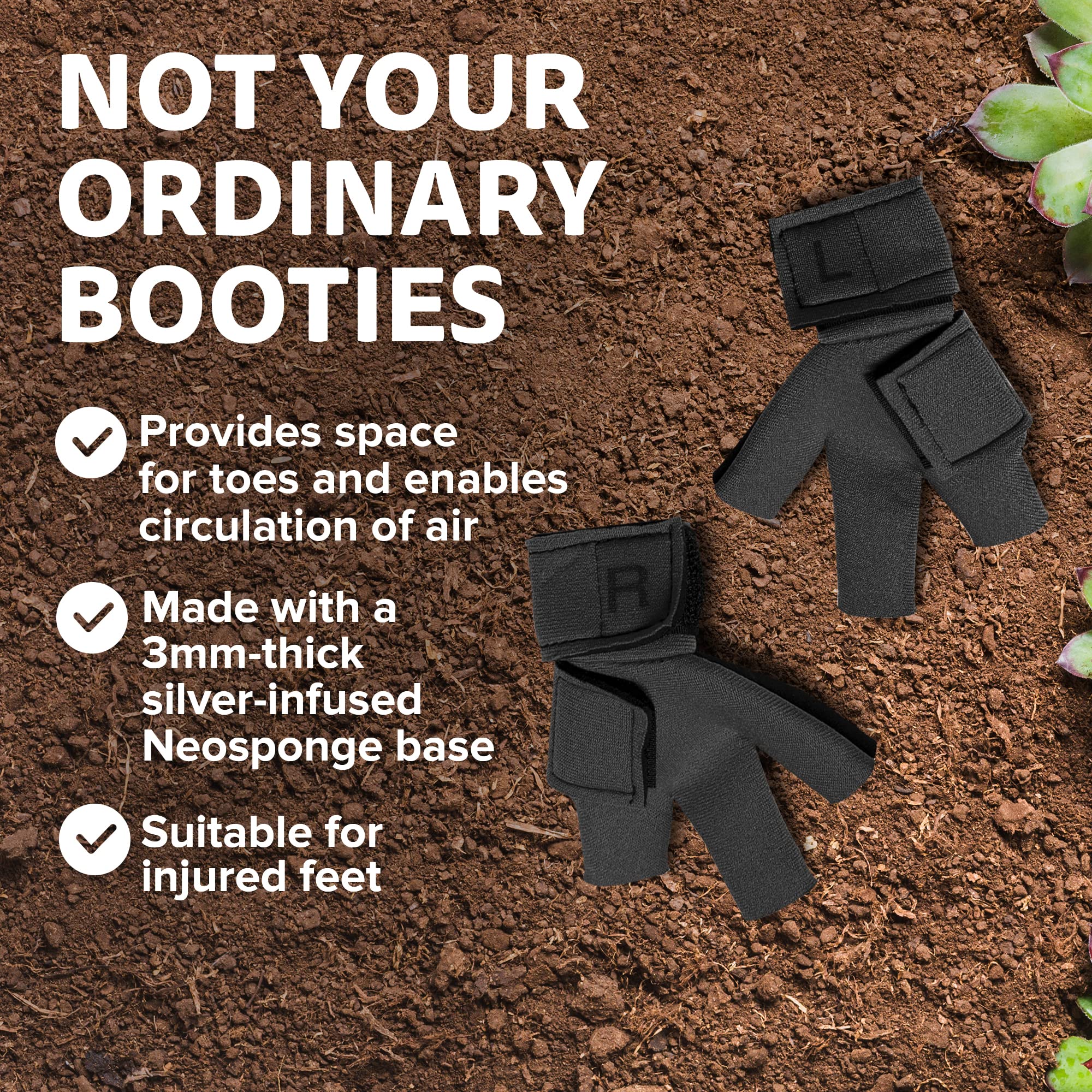 Birdy Bootie Chicken Shoes for Injured Feet - Protective Neoprene Footwear for Chicken, Open-Toe Design for Bumblefoot Relief, M