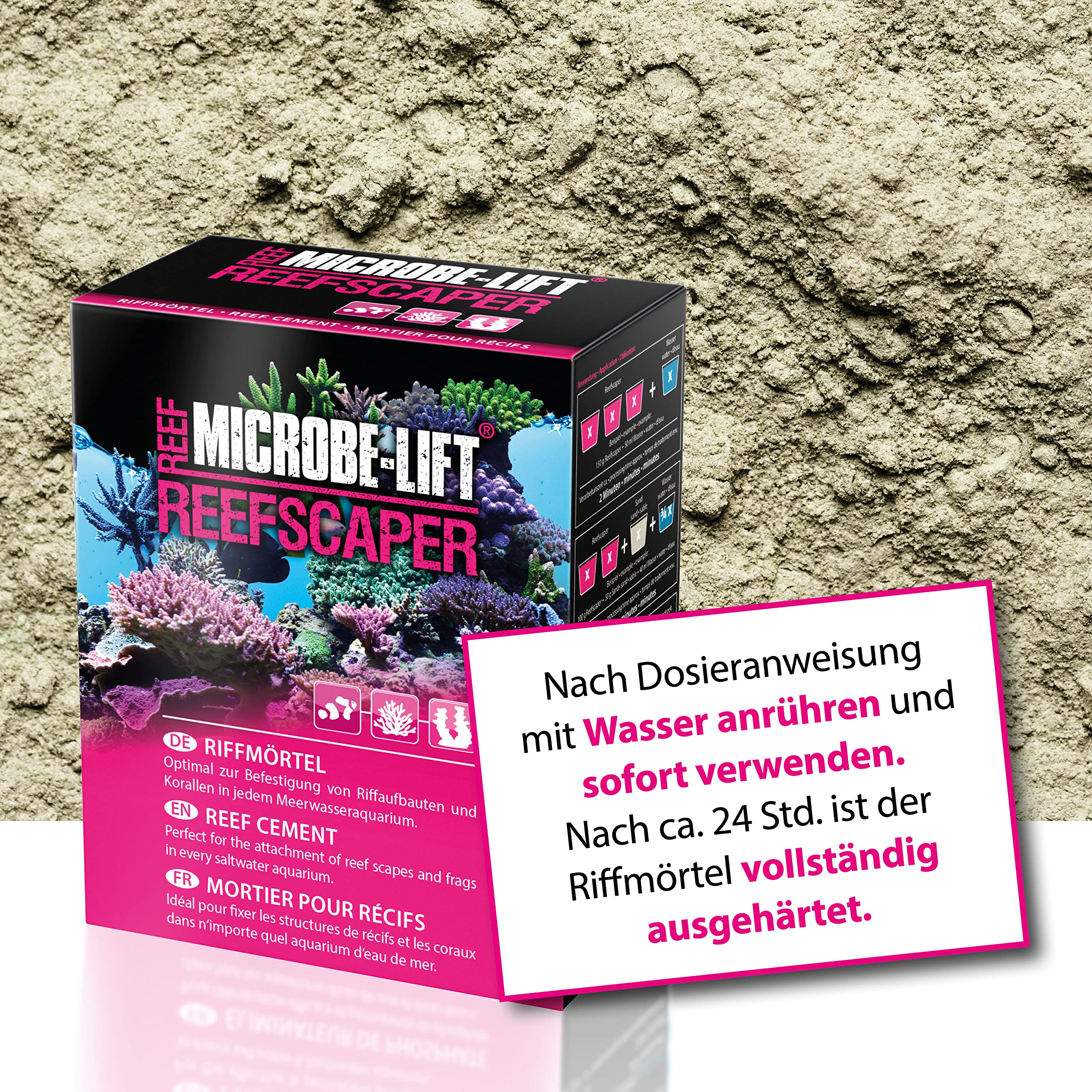 Microbe-Lift - Reefscaper | Reef Mortar, Coral Glue, Perfect For Fixing Reef Superstructures, Corals And Offshoots In Any Marine
