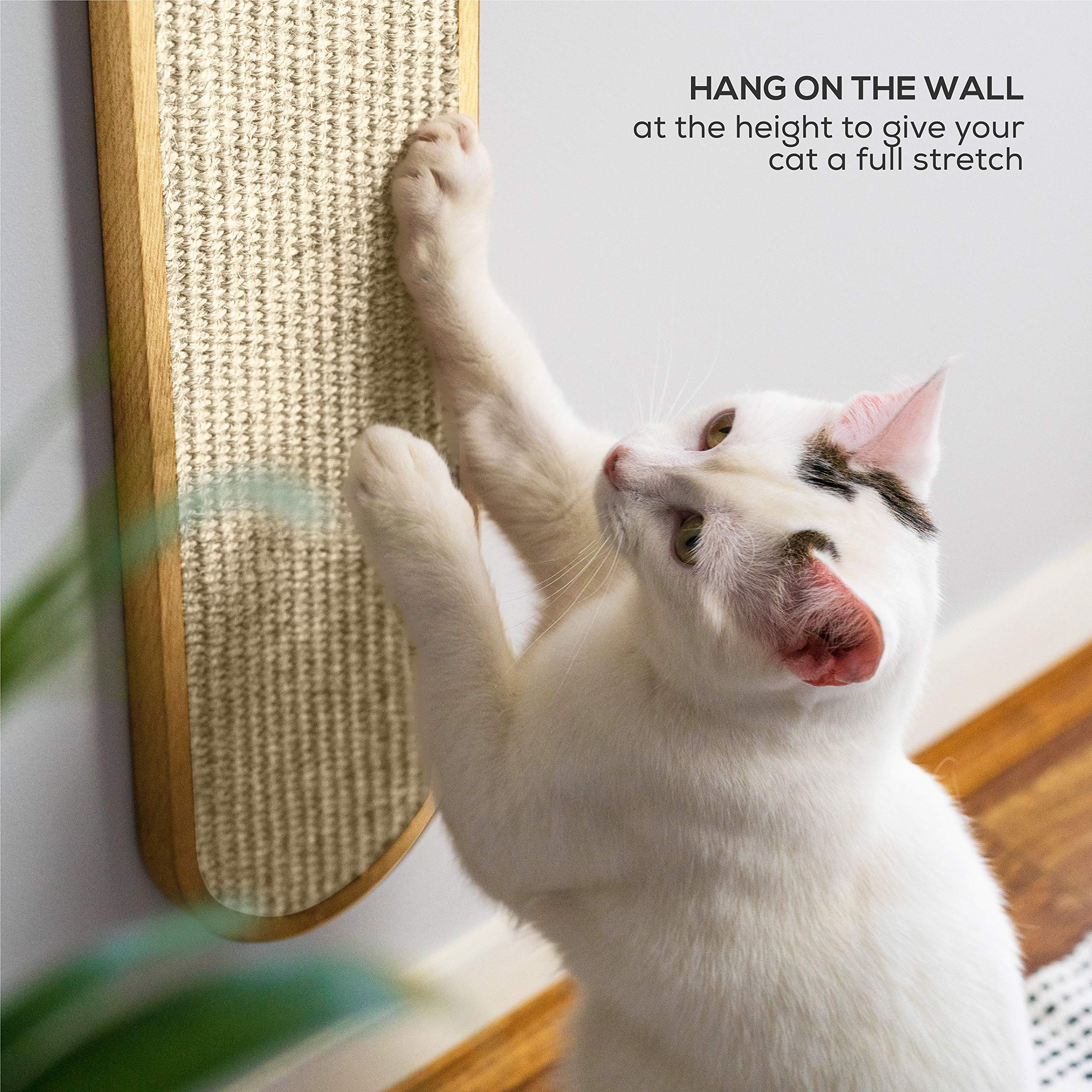 7 Ruby Road Wall Mounted Cat Scratcher - Indoor Cat Scratching Board Cat Vertical Cat Scratcher For Wall - Cat Scratch Pad Scrat