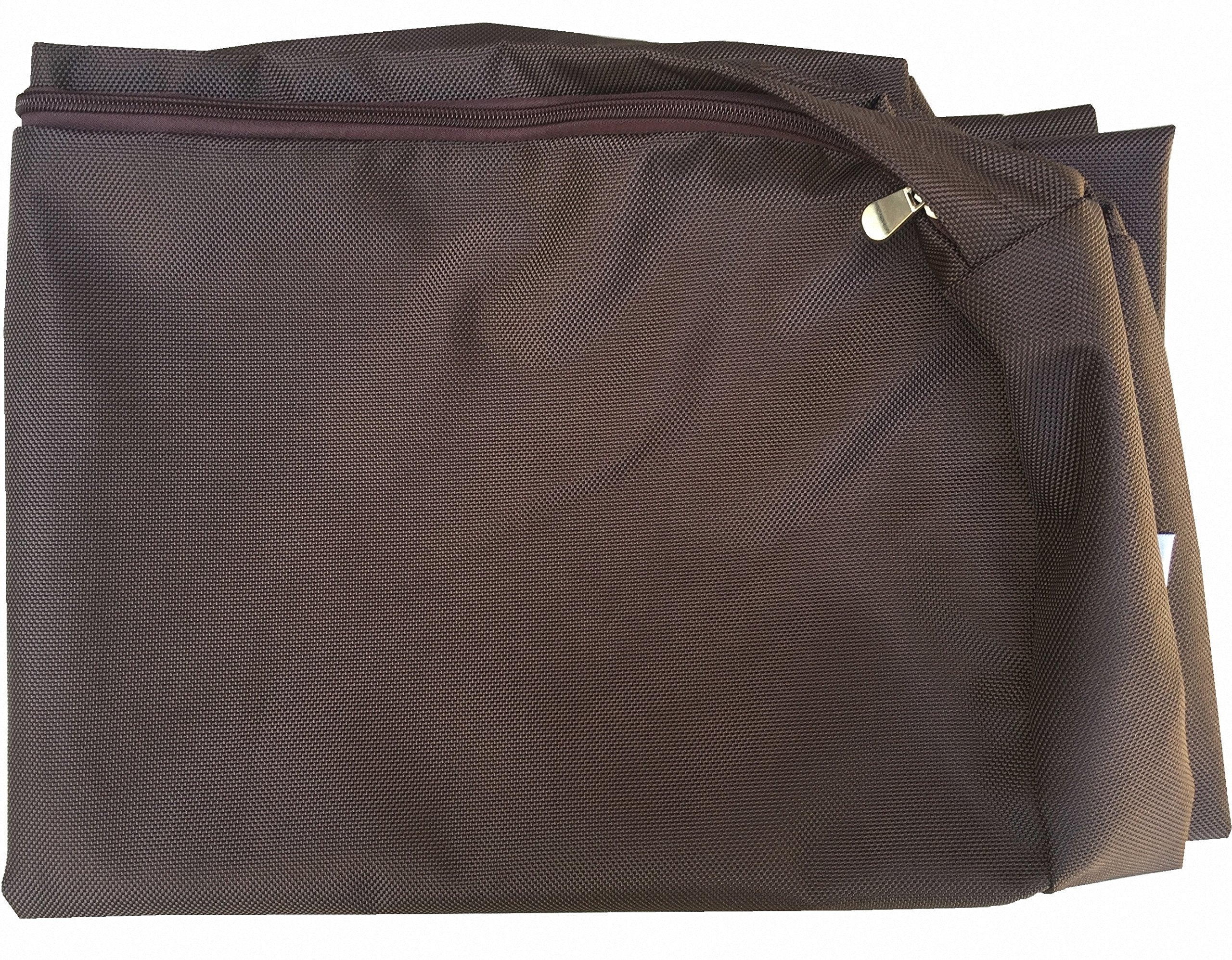 Dogbed4Less Large 1680 Ballistic Heavy Duty Dog Pet Bed External Zipper Duvet Cover - Replacement Cover Only, 41X27X4 Inches, Seal Brown