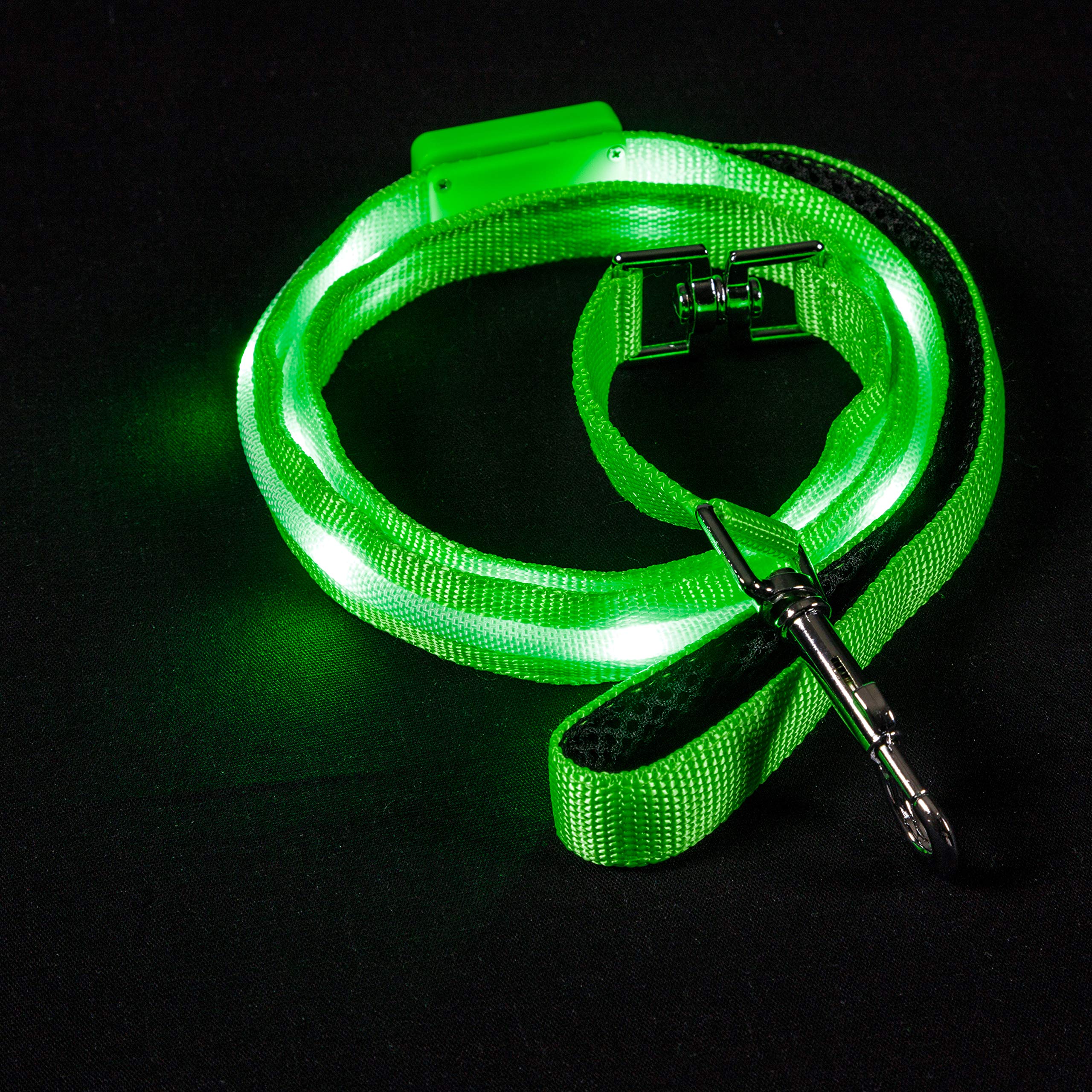 Blazin Light Up Dog Leash Led Dog Leash - 1,000 Feet Of Visibility - Usb Rechargeable Waterproof Glow In The Dark Dog Leash - 4 