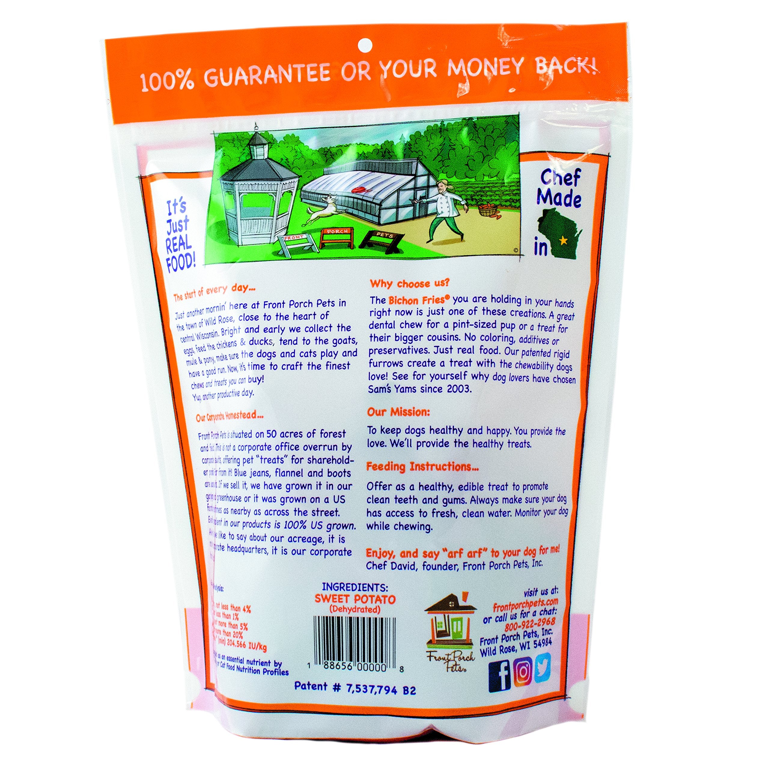 Sams Yams Sweet Potato Dog Treats, Healthy Dog Treats for Small & Medium Dogs, Sweet Potato Dog Treats Made in USA, High Fiber,