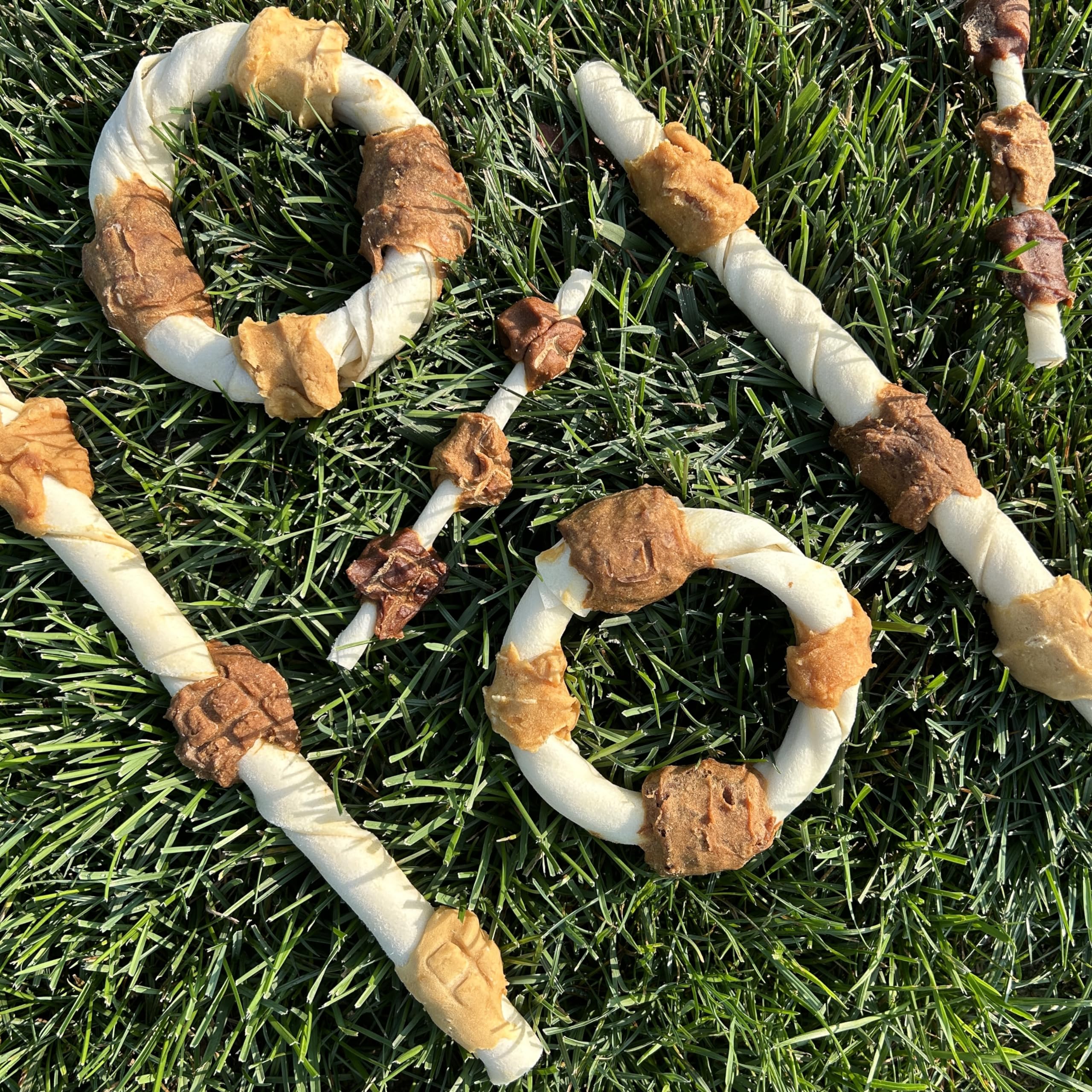 Cadet Gourmet Shish Kabob Dog Treats for Large Dogs, Healthy & Natural Chicken & Sweet Potato Chew Sticks, Beef Hide, Extra Larg
