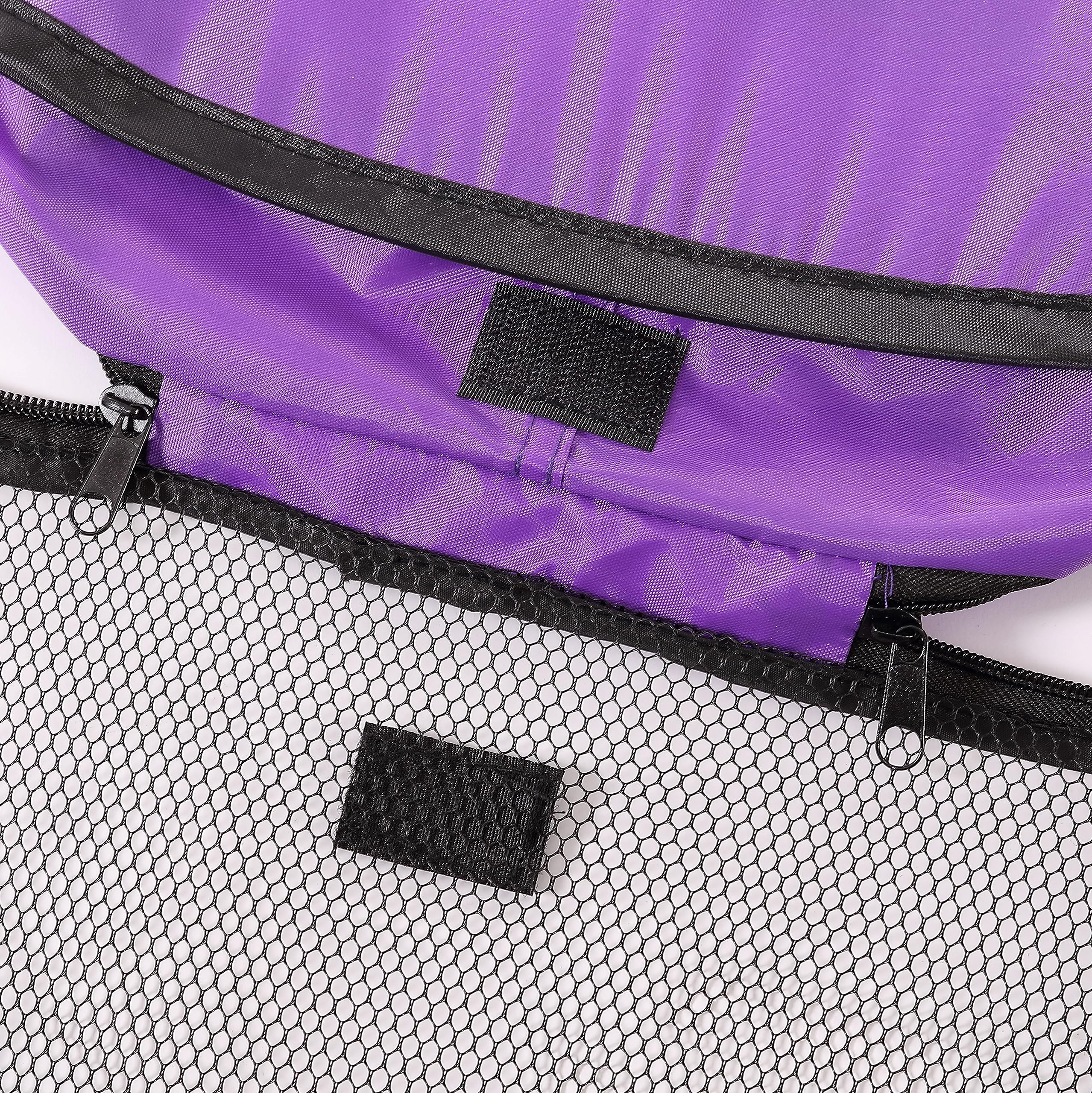 Beatrice Home Fashions Portable, Collapsible, Pop Up Travel Pet, Cat And Dog Kennel, 32.5' L X 19.5' W X 19.5' H, Purple