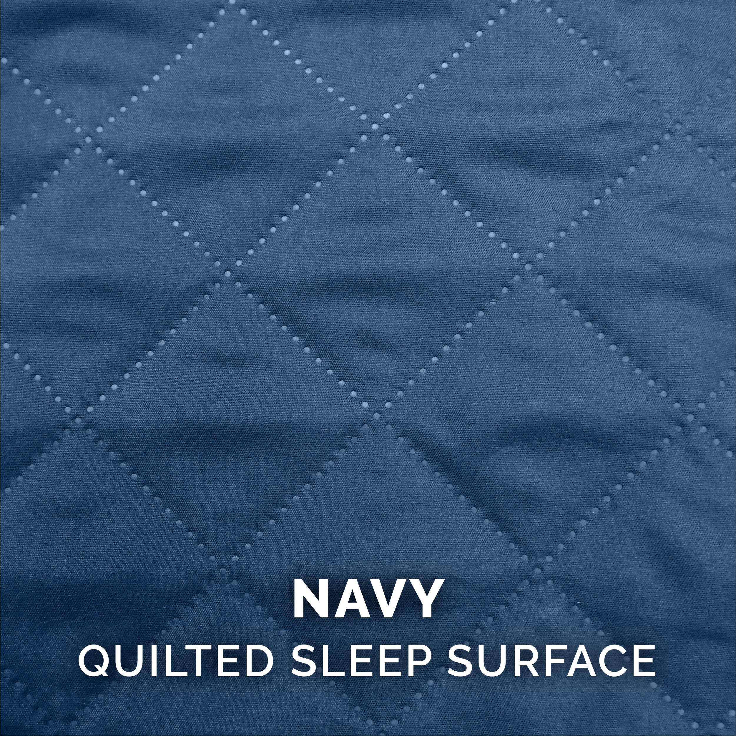 Furhaven Quilted Dog Bed Cover - Machine Washable, Large, Navy, Model CVR-45401015