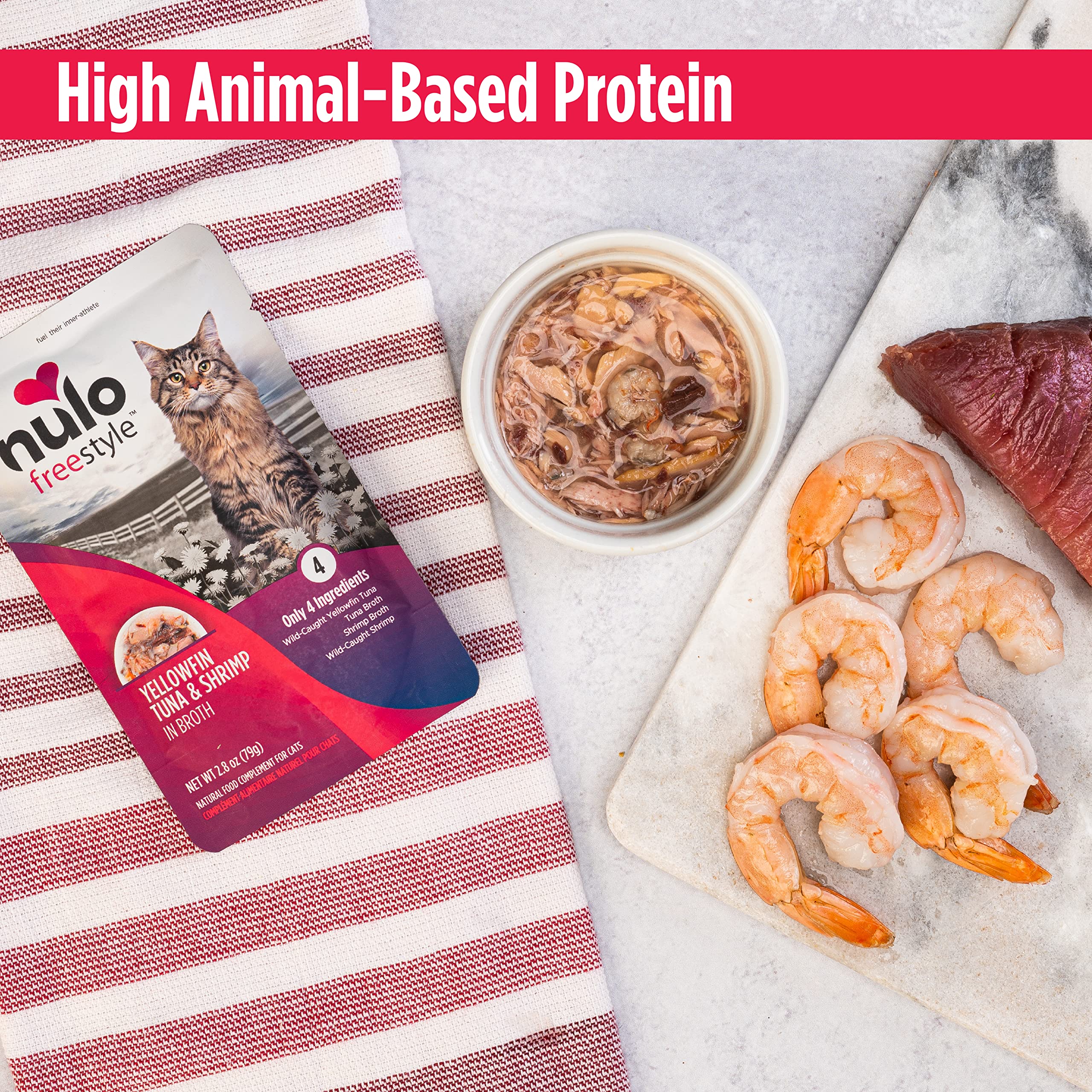 Nulo Freestyle Cat & Kitten Wet Cat Food Pouch, Premium All Natural Grain-Free Soft Cat Food Topper with Amino Acids for Heart H