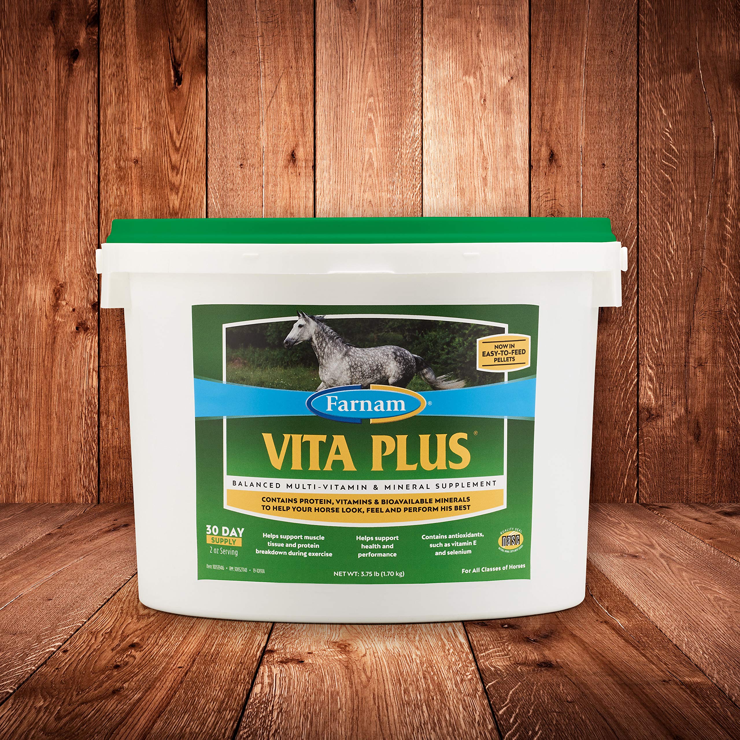 Farnam Vita Plus Balanced Multi-Vitamin & Mineral Horse Supplement, Provides Balanced Nutrition to Support Overall Health and Pe