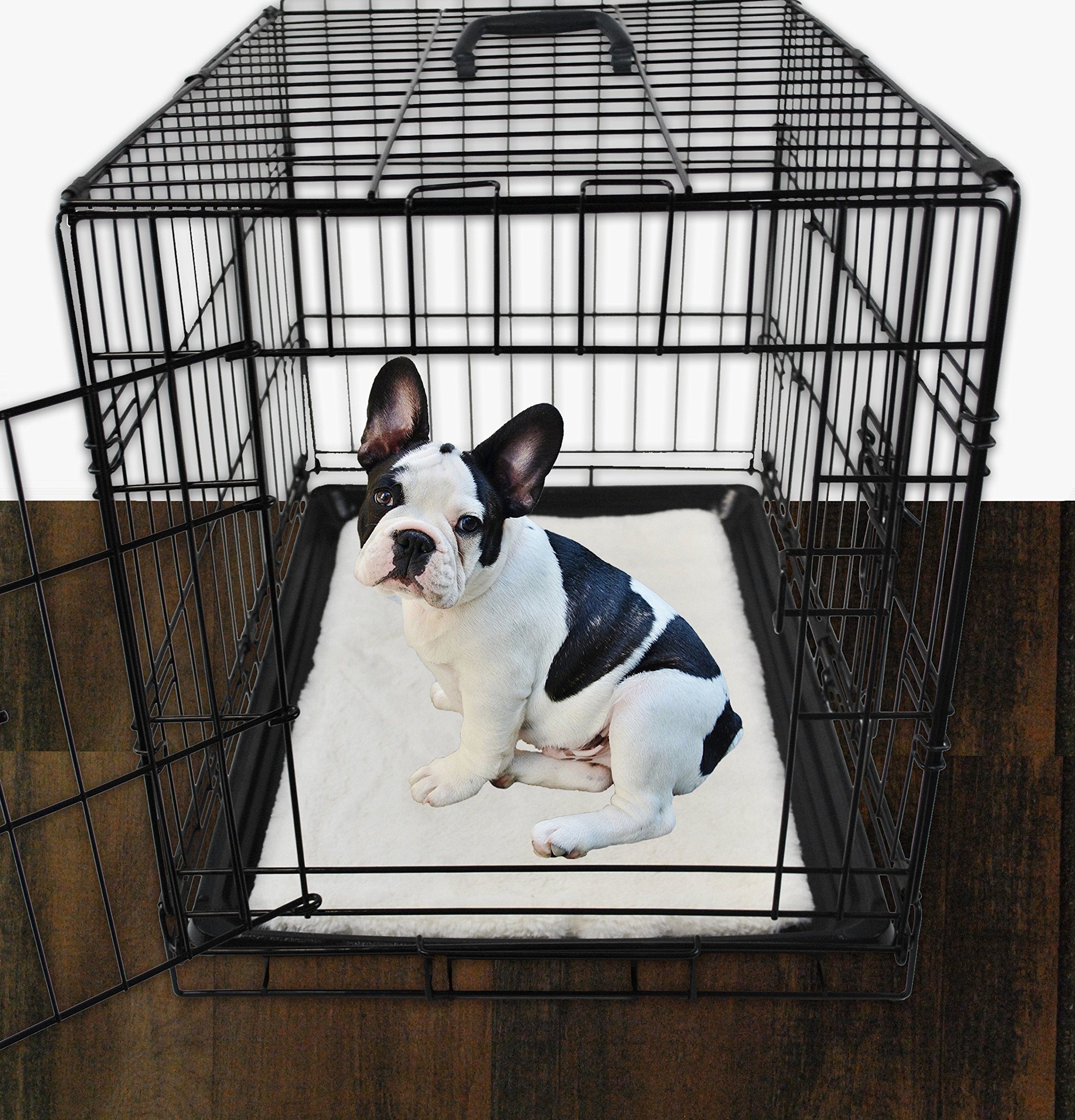 DII Cage Liner Faux Fur Cranberry Lg