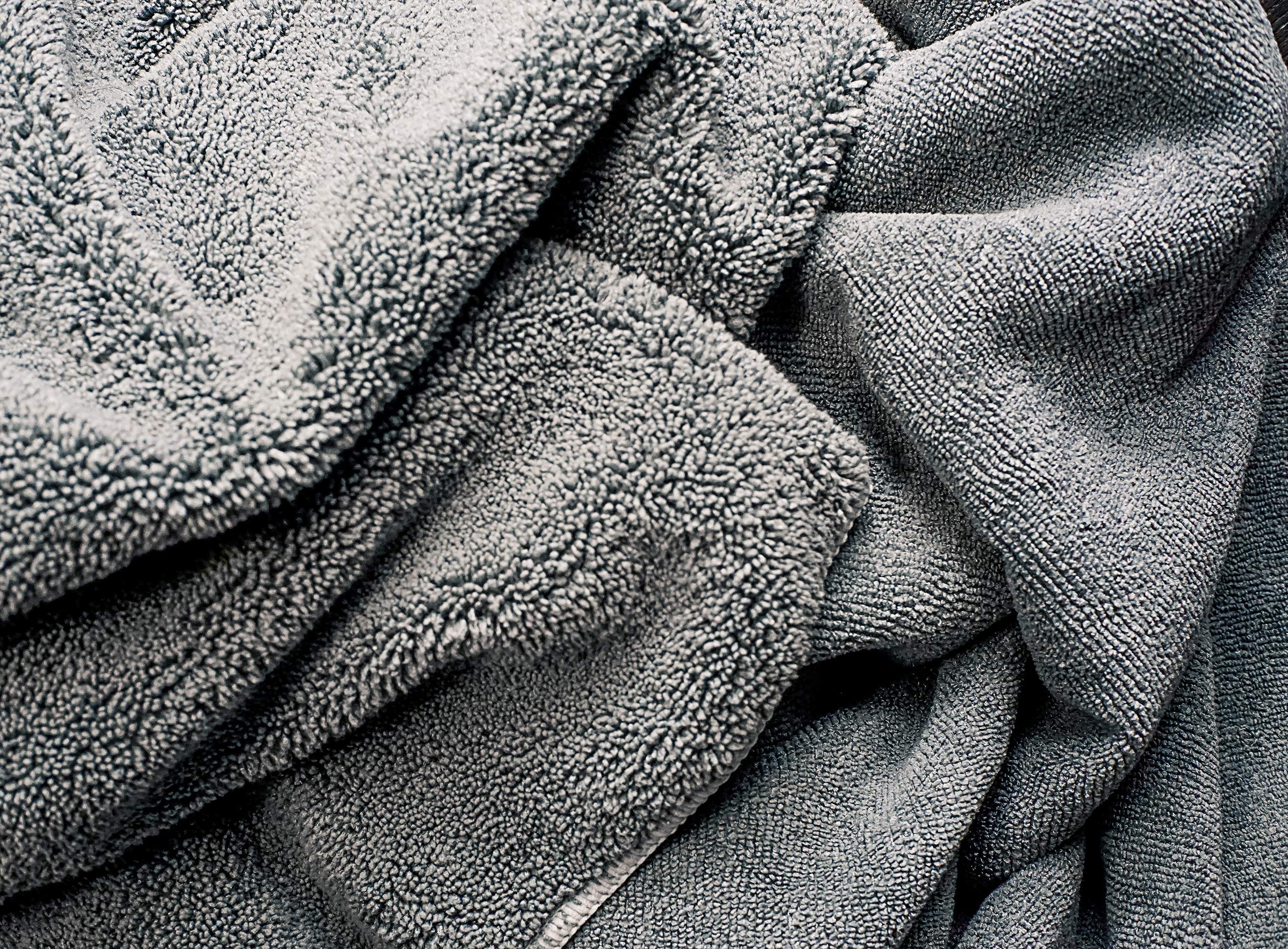 Wooflinen Microfiber Pet Bath Towel, 2-Pack, Ultra-Absorbent, Double Density, Machine Washable For Dogs And Cats
