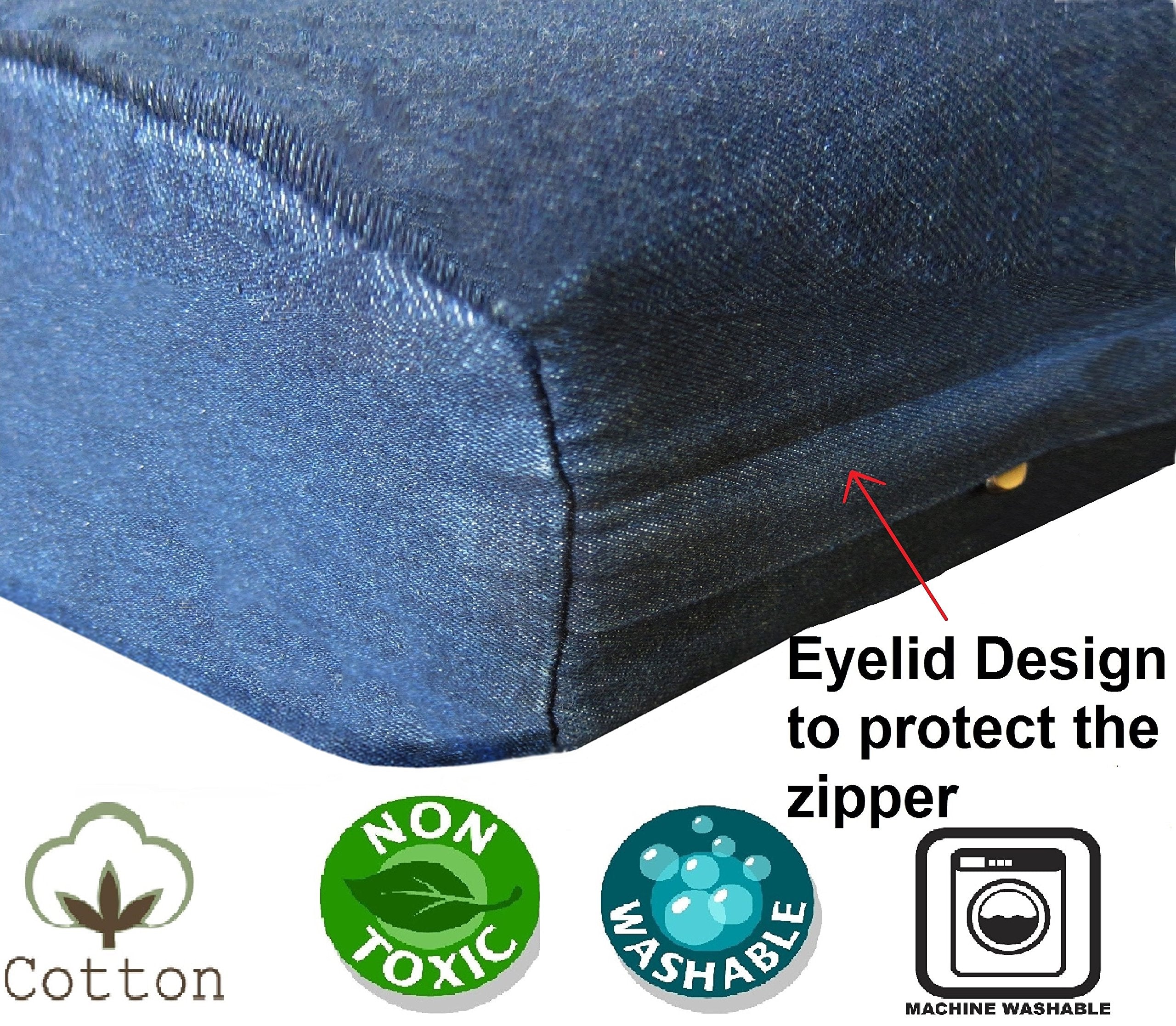 Dogbed4Less Jumbo Orthopedic Extreme Comfort Memory Foam Dog Bed For Large Dog, Waterproof Internal Case And Machine Washable Ex