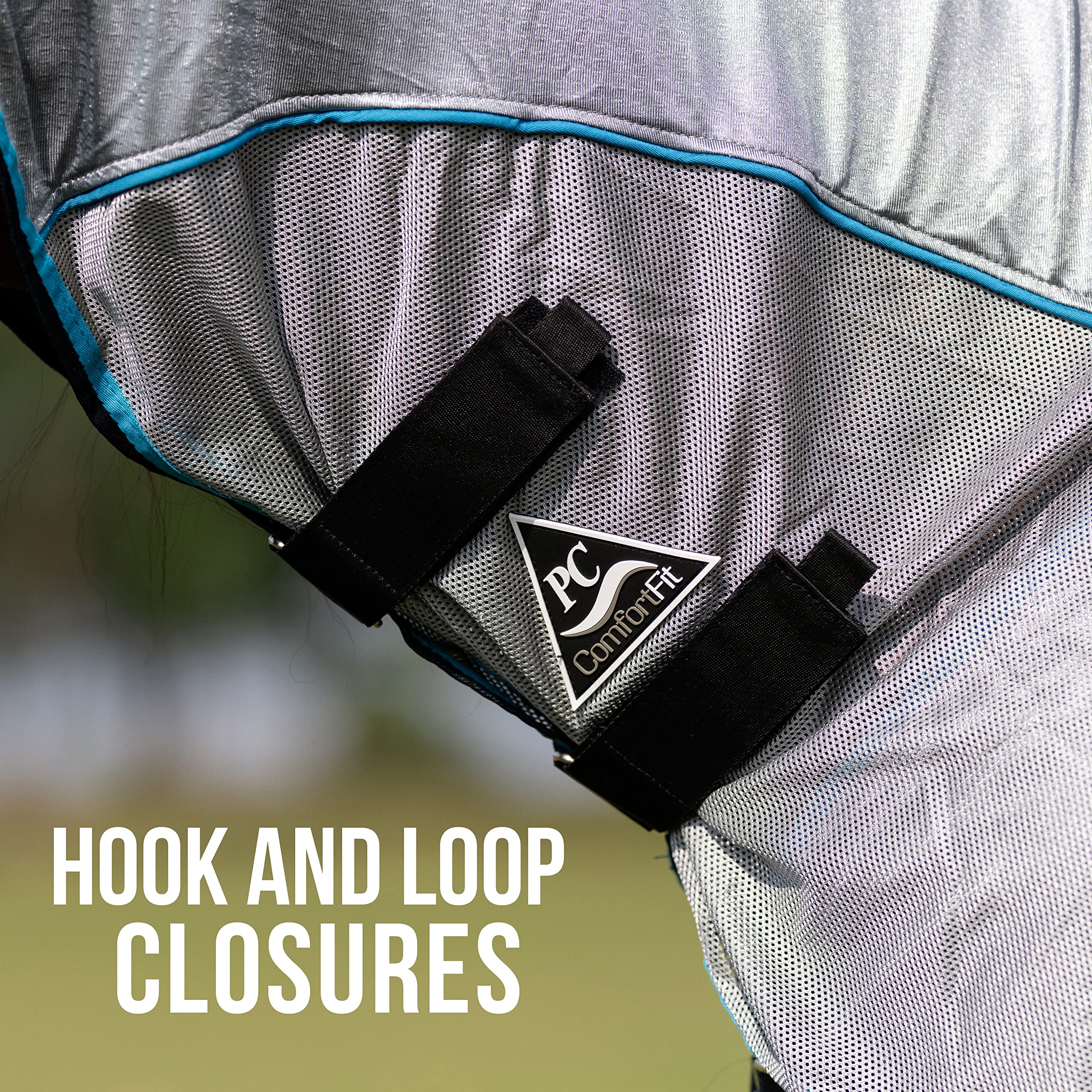 Professionals Choice Comfort-Fit Fly Neck Cover | Jersey Mesh Material | Universal Size (Pacific/Blue)