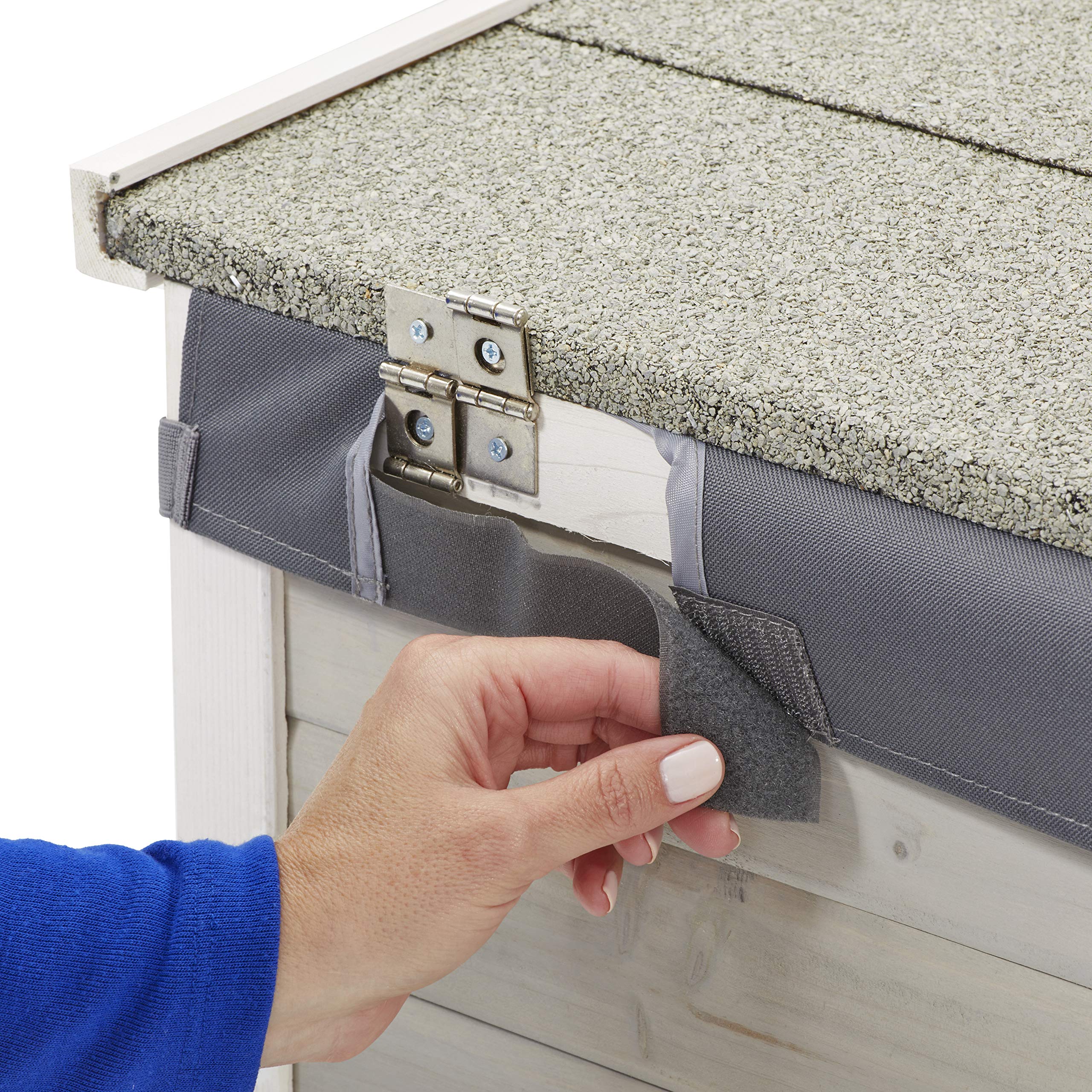 MidWest Homes for Pets Eilio Dog House Insulation Kit - Small, Light Gray, Fits 21.74L x 33.59W x 25.28H Inches, Model 12
