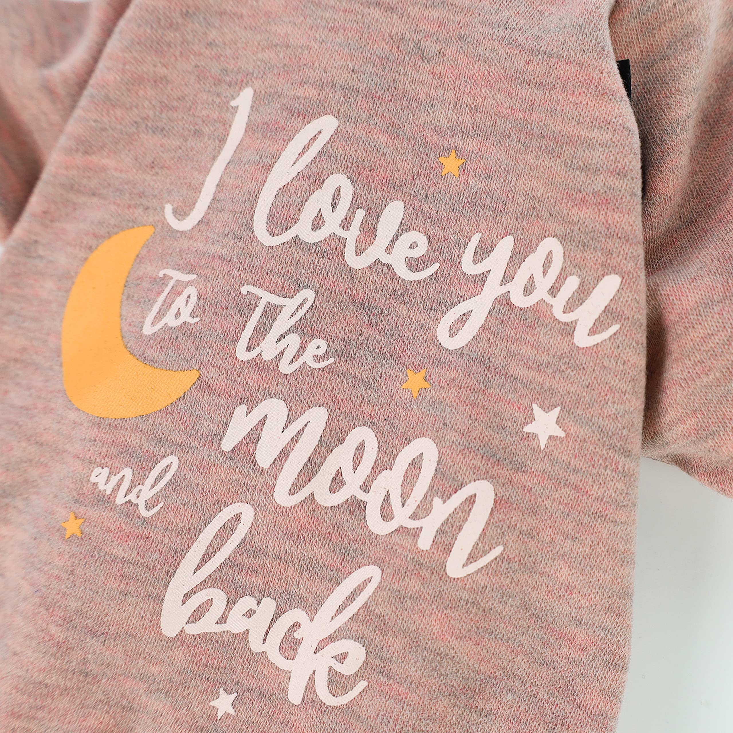 Fitwarm I Love You To The Moon And Back Dog Pajamas, Dog Clothes For Small Dogs Girl, Pet Onesie, Cat Outfit, Mid-Weight Velvet,