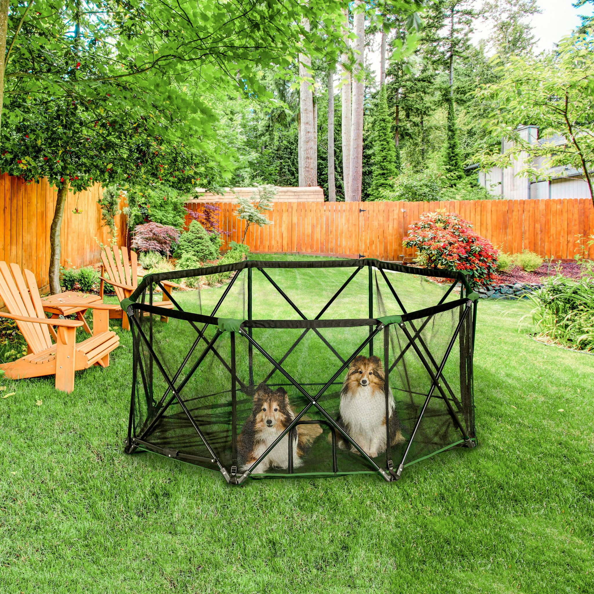 Carlson 8-Panel Foldable and Portable Steel Pet Exercise and Play Pen