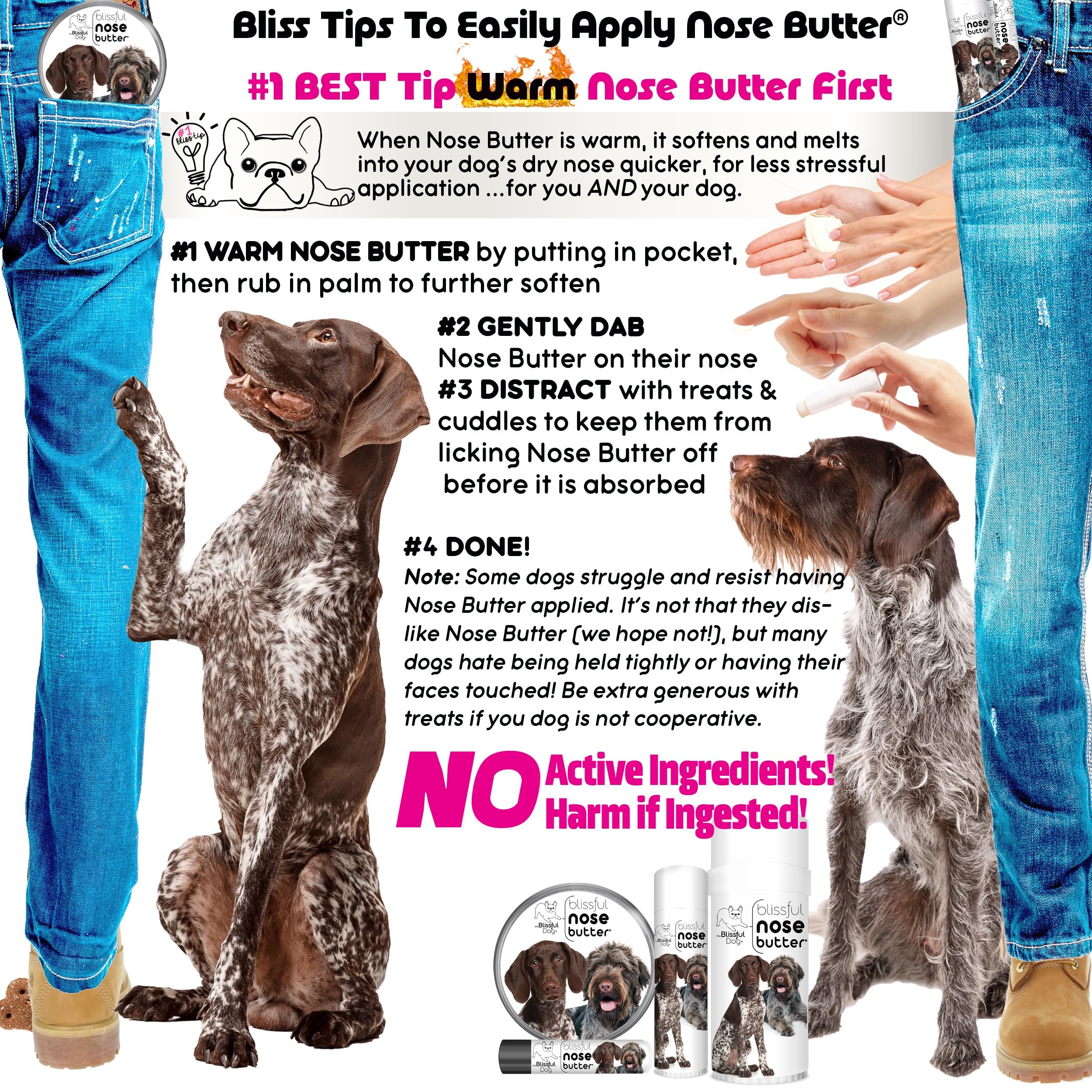 The Blissful Dog German Shorthaired Pointer Unscented Nose Butter