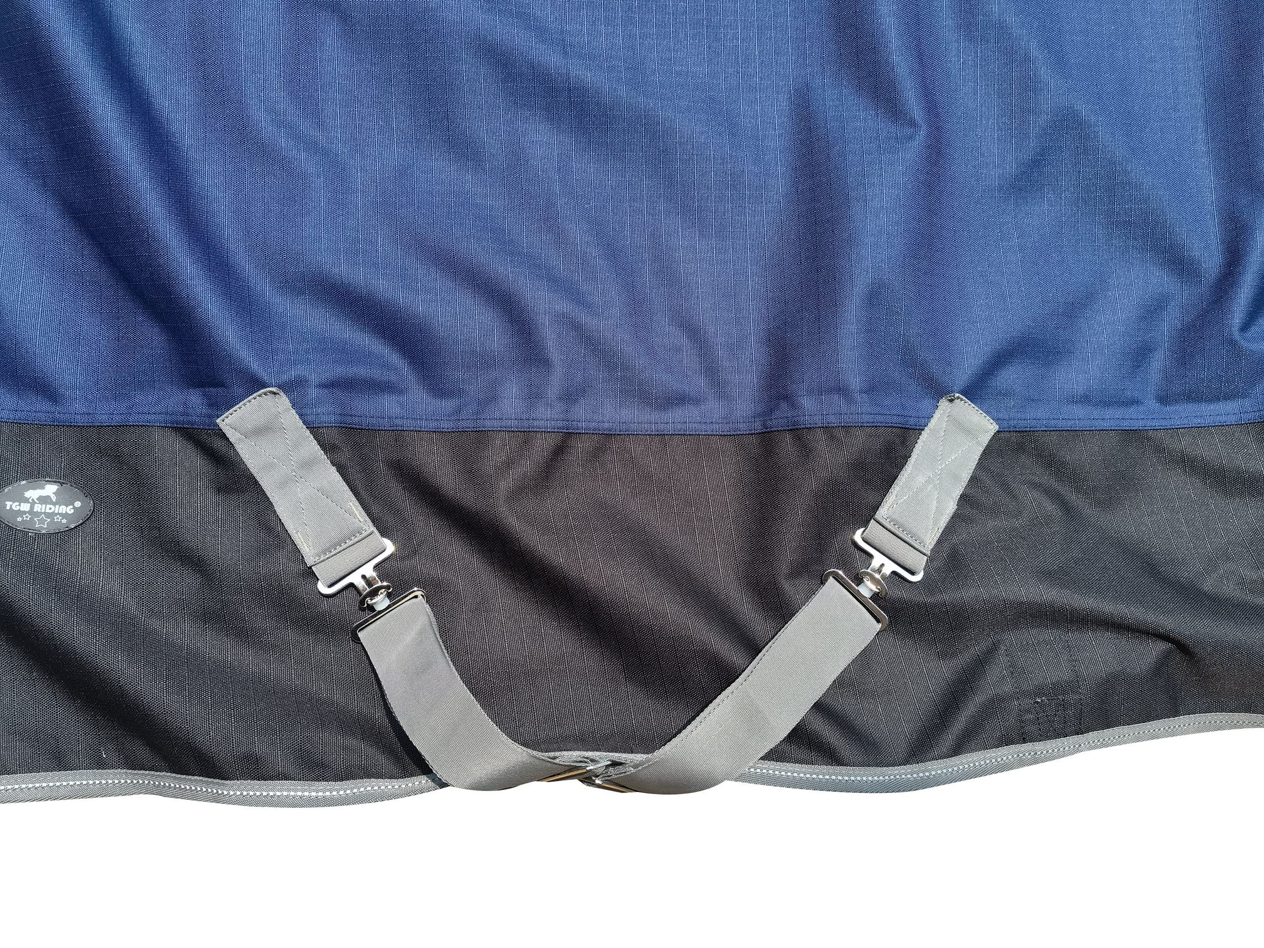 1200Denier Waterproof And Breathable Horse Sheet Tgw Rding Horse Blanket (76'', Navy Blue)