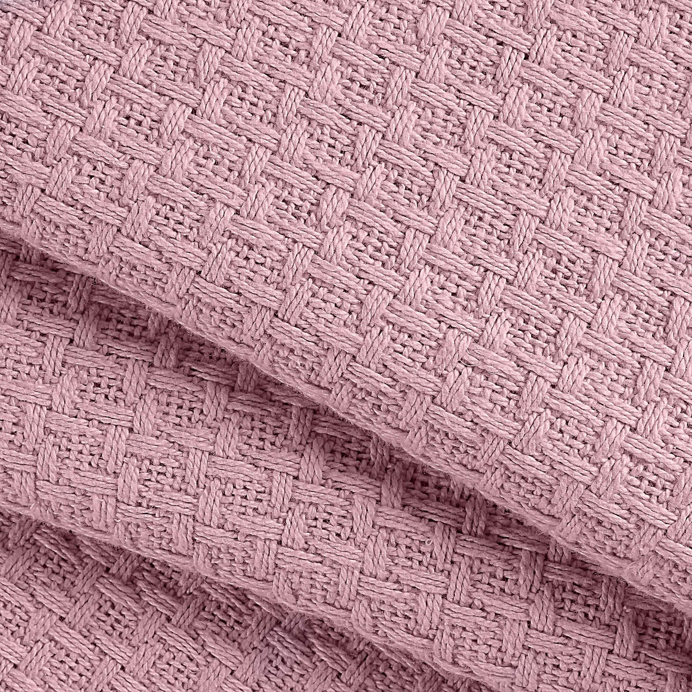 Elvana Home 100 Cotton Bed Blanket, Breathable Bed Blanket Queen Size, Cotton Thermal Blankets Queen, Perfect For Layering Any B