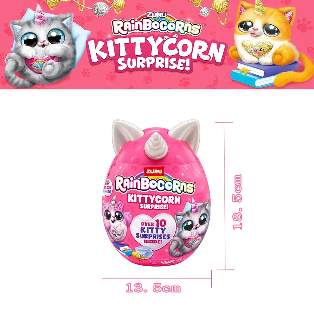 ZURU Rainbocorns Plush Toy Surprise Egg Blind Box Puppycorn Bunny Collectible Doll for Gift Fairycorn Pets Alive