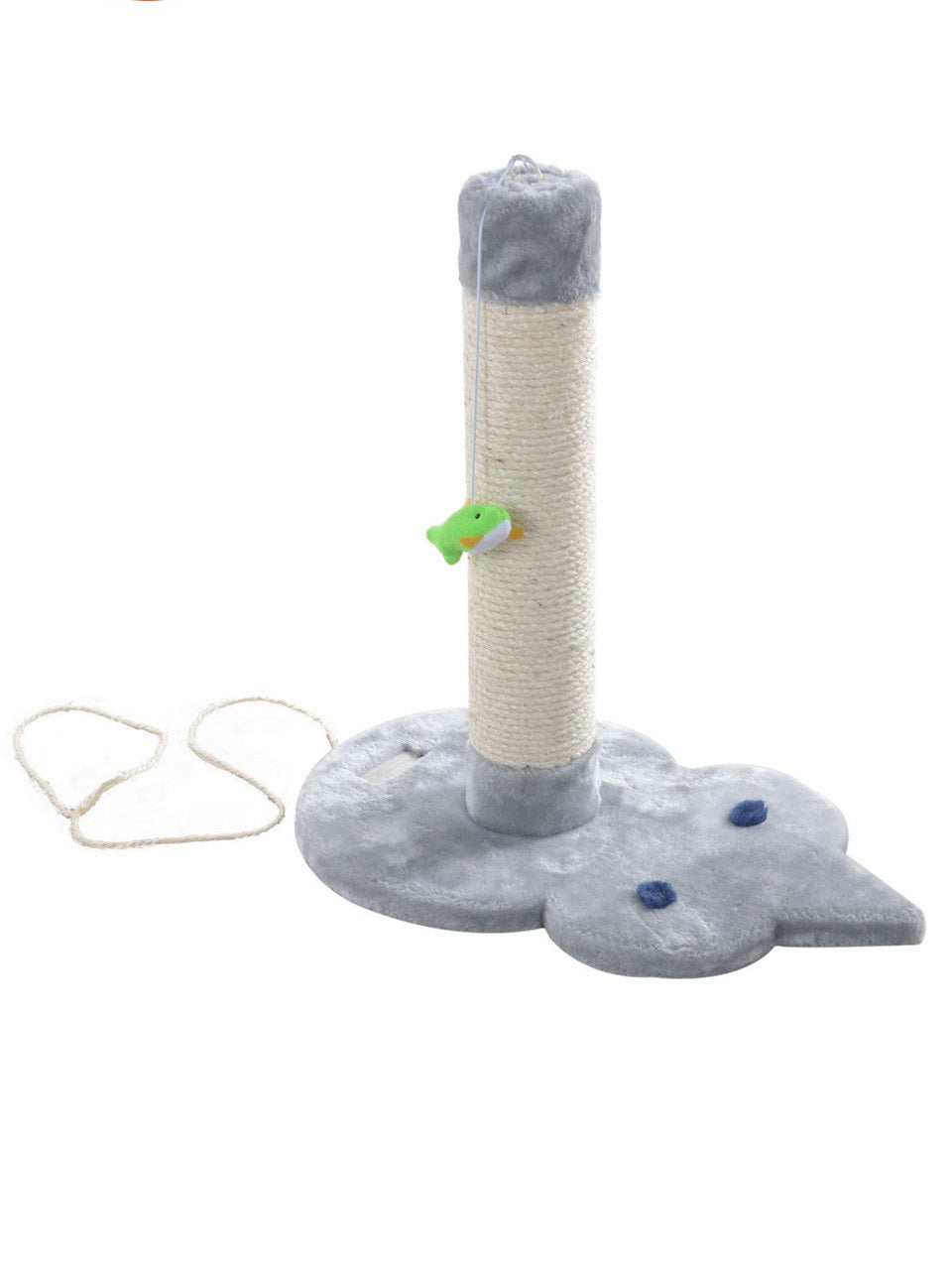 Armarkat Mouse Shape Real Wood Cat Scratcher Toy, Sisal Scratching Post For Kitty Training